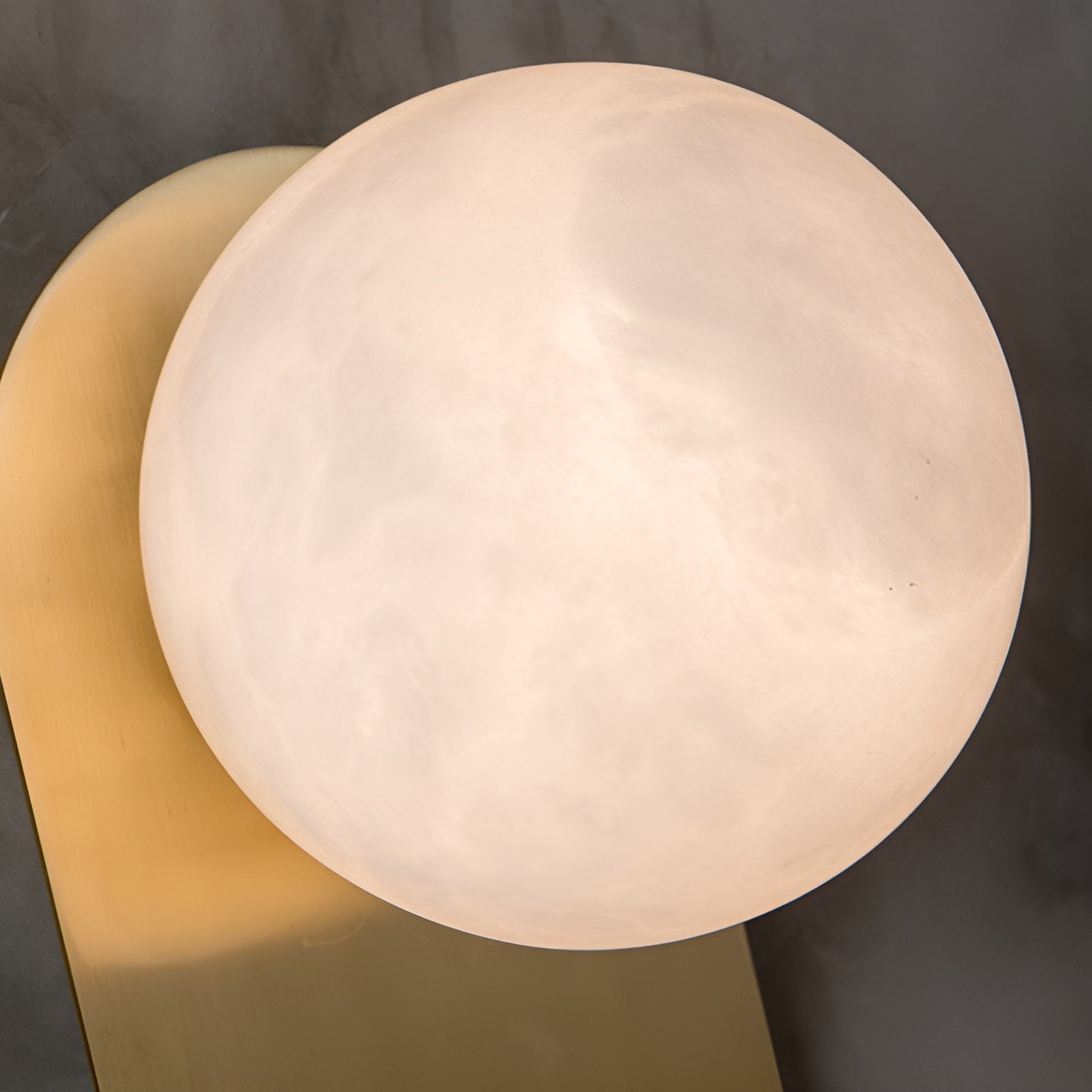 Adrion Modern Alabaster Metal Wall Lamp - Lamp Copper