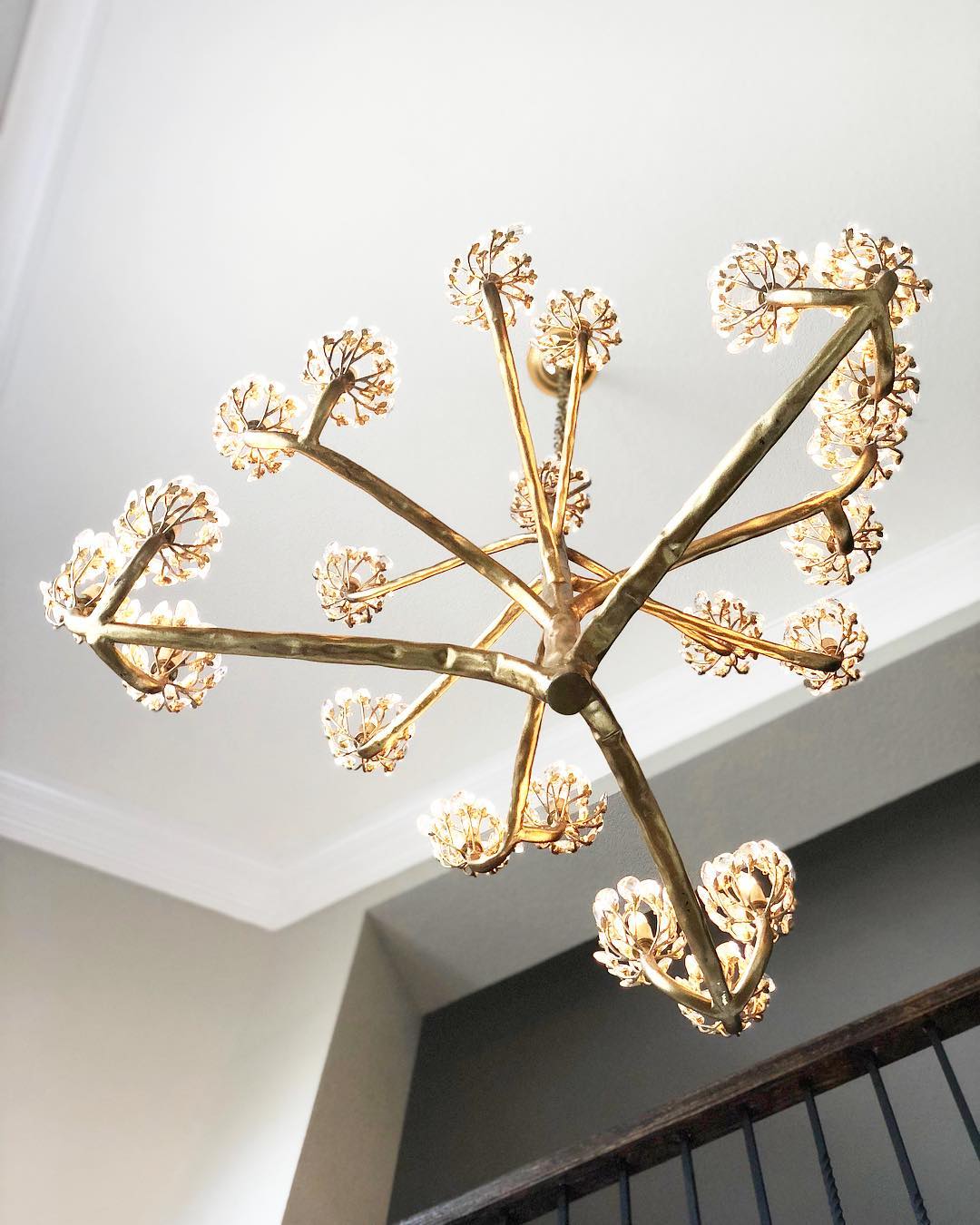 Agave Postmodern Luxury Americana Crystal Chandelier - Lamp Copper