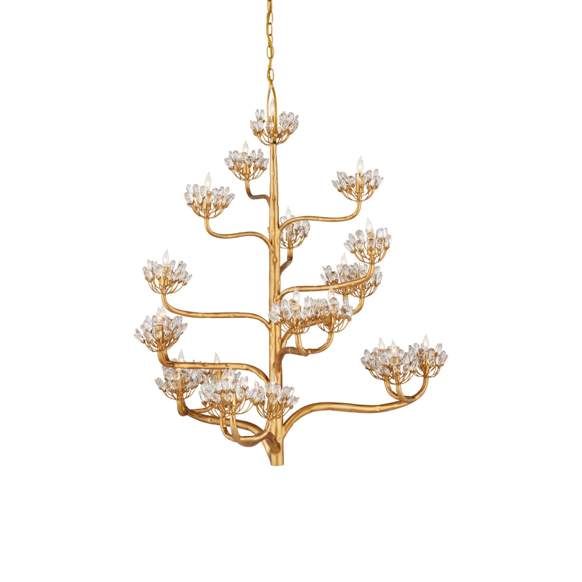 Agave Postmodern Luxury Americana Crystal Chandelier - Lamp Copper