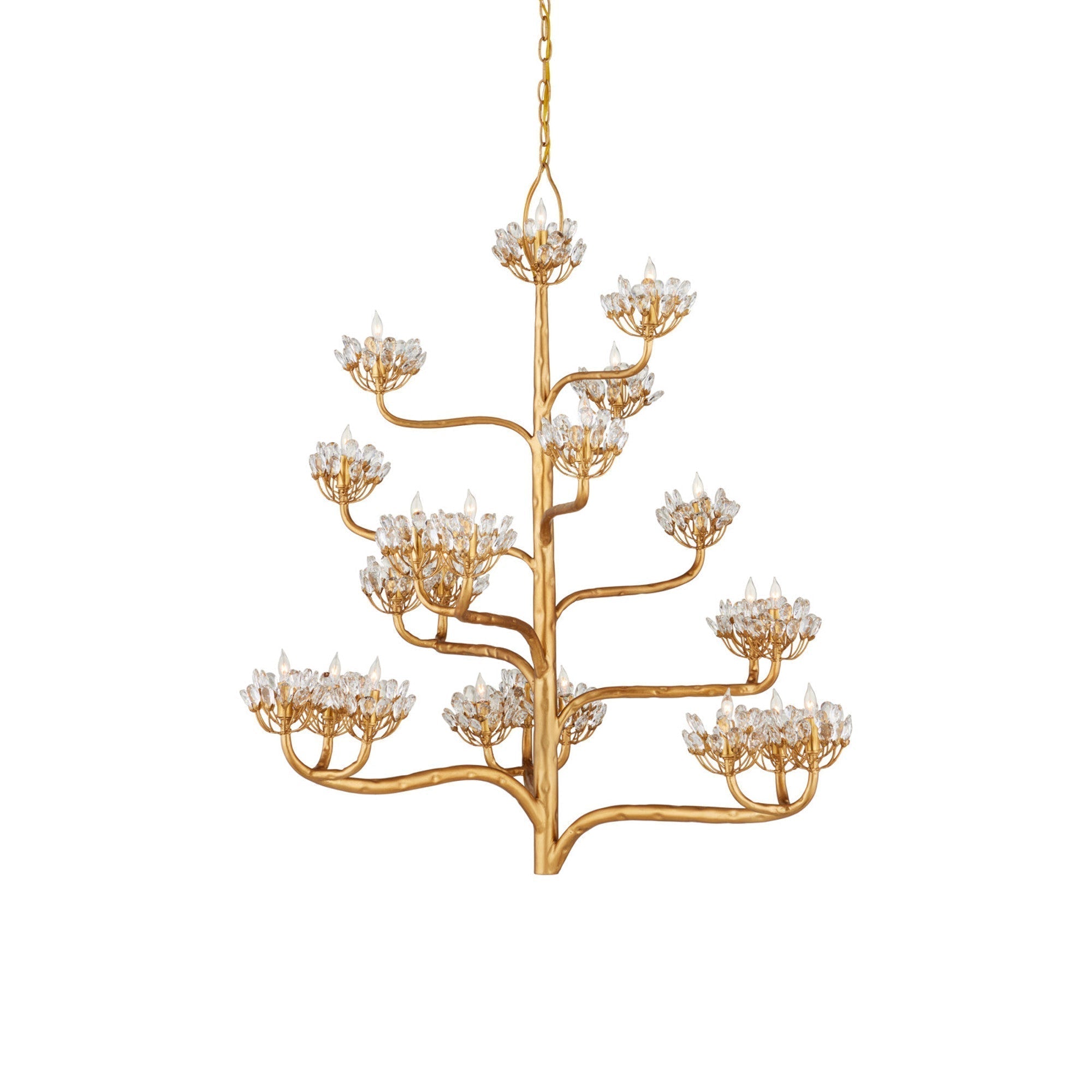 Agave Postmodern Luxury Americana Crystal Chandelier - Lamp Copper