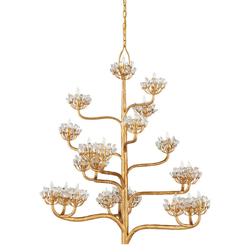 Agave Postmodern Luxury Americana Crystal Chandelier - Lamp Copper
