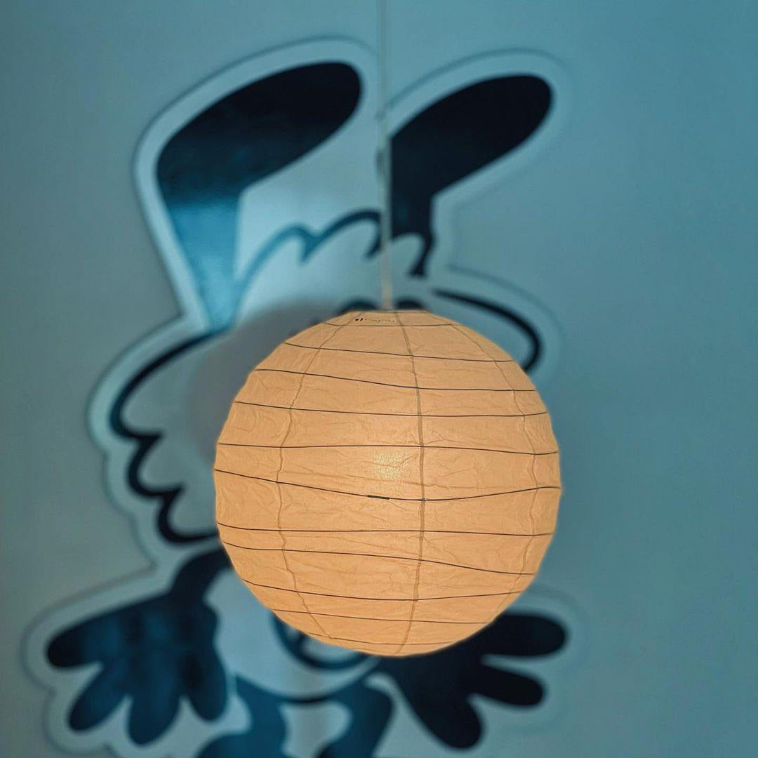 Ritta Lampada a Sospensione Globo di Carta Giapponese