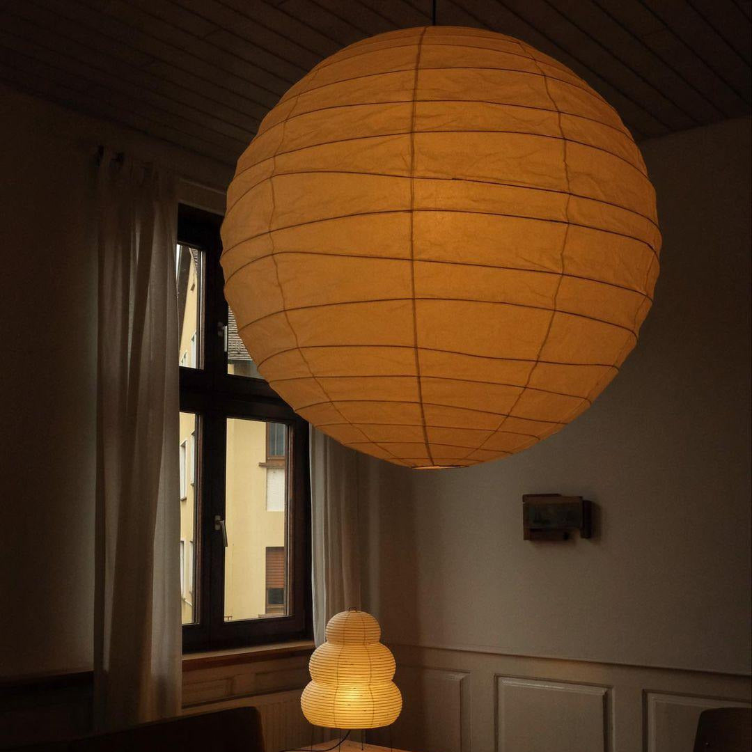 Ritta Lampada a Sospensione Globo di Carta Giapponese