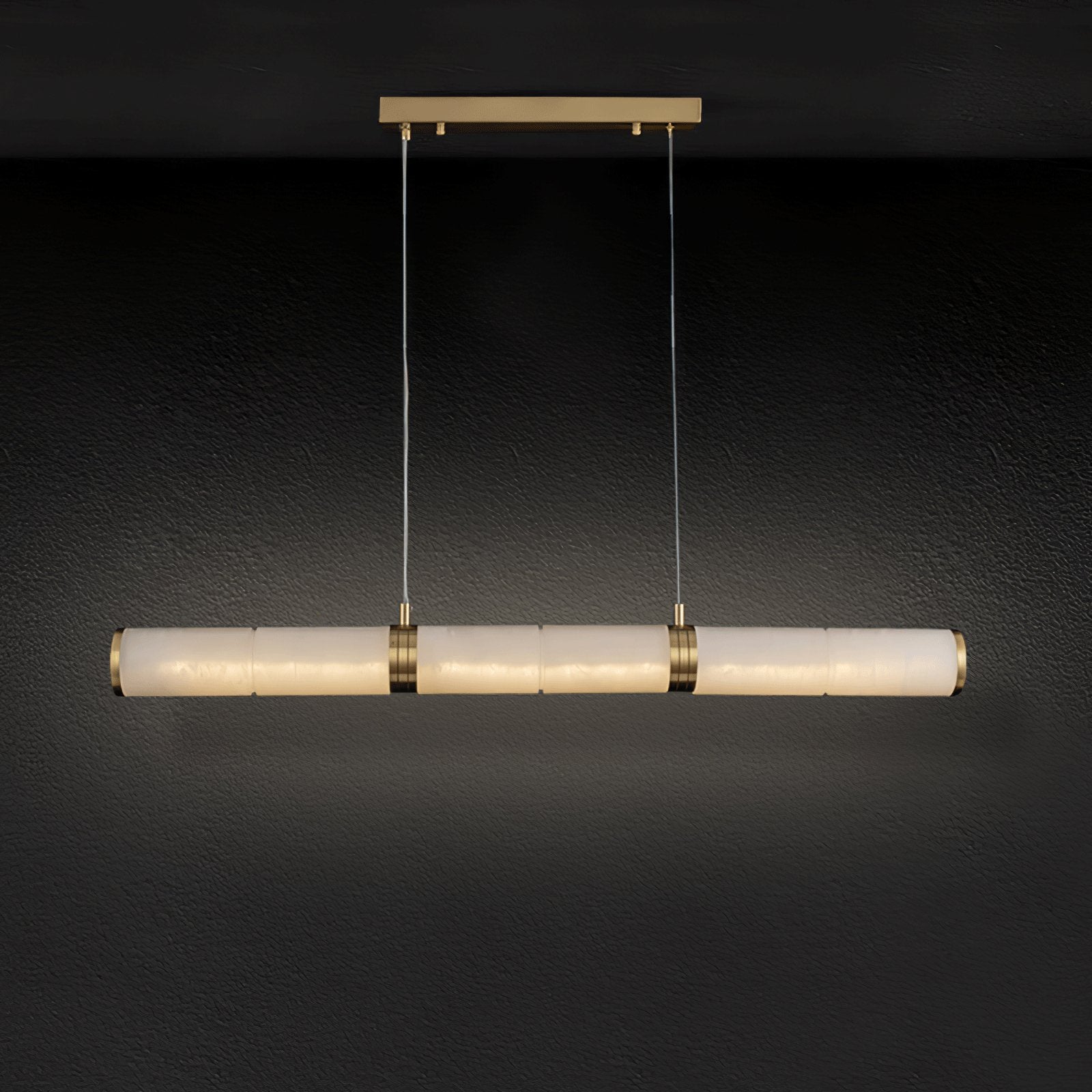 Eira Minimalist Alabaster Linear Pendant Light - Neutralighting