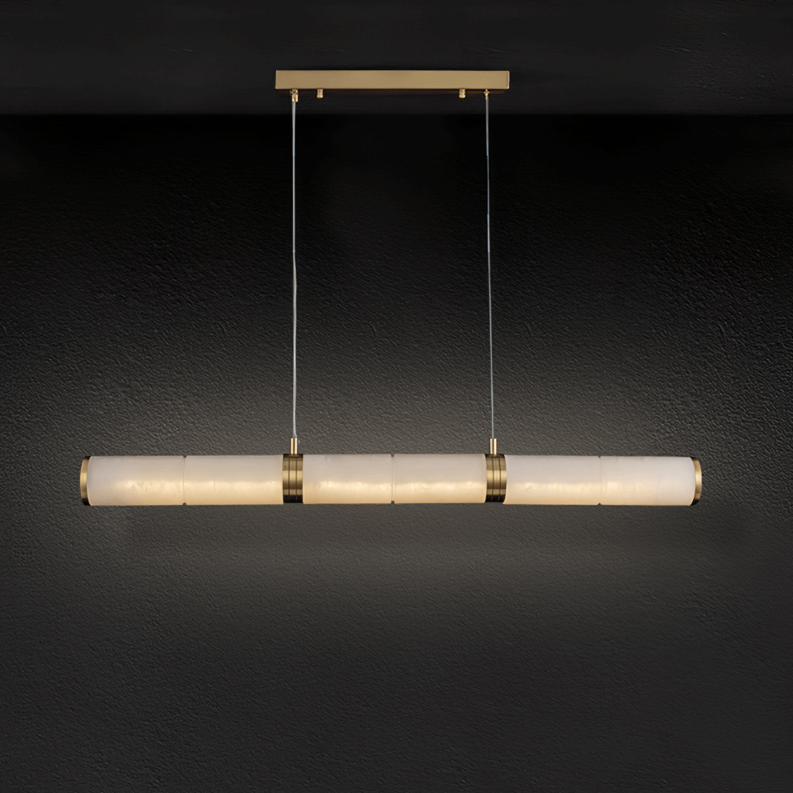 Eira Minimalist Alabaster Linear Pendant Light - Neutralighting