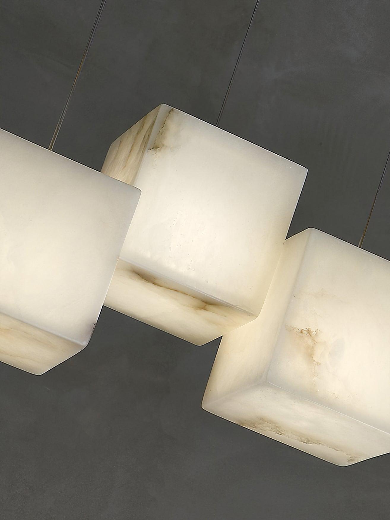 Eurraeel Alabaster Spiral Chandelier - Neutralighting