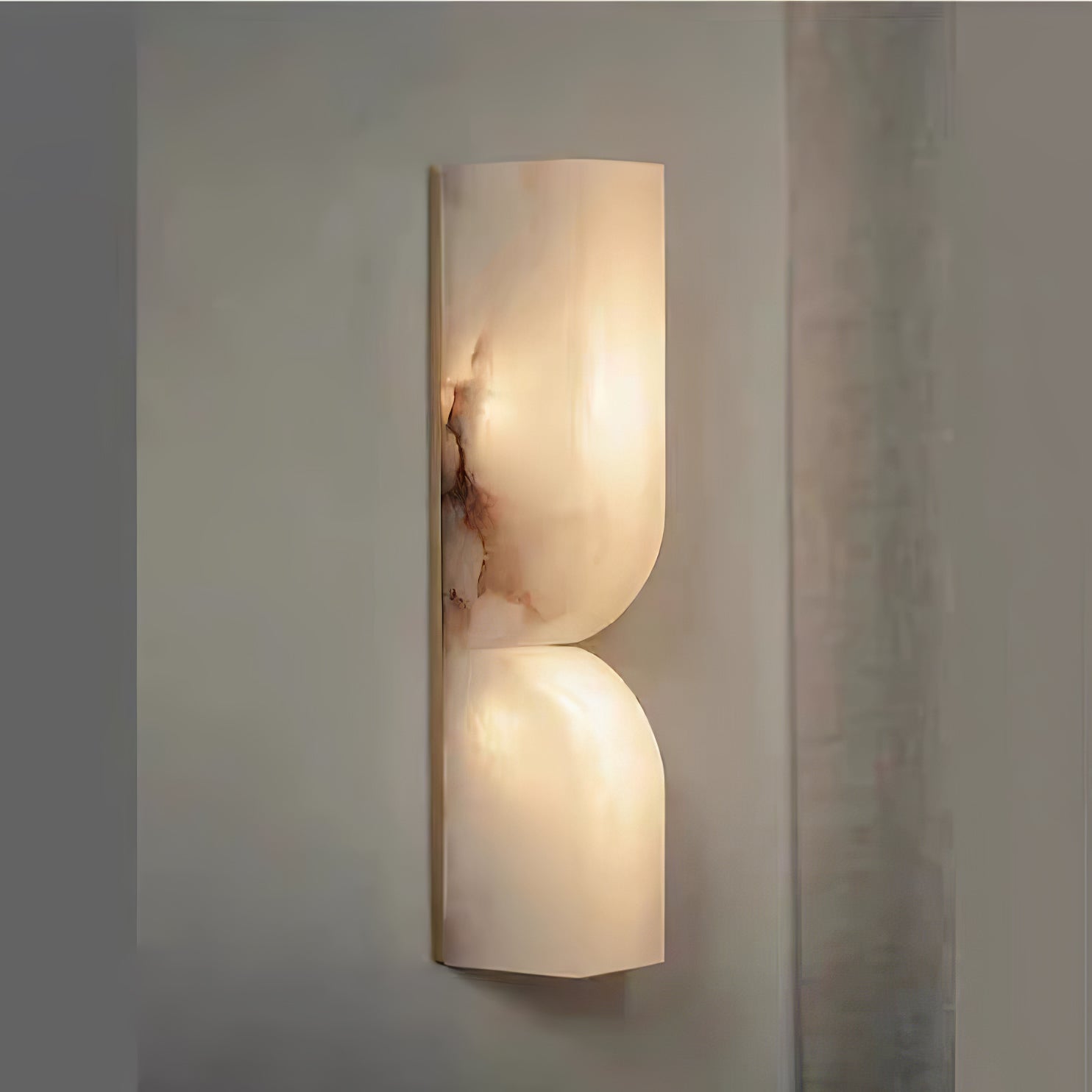 Lunaris Alabaster Rectangular Wall Lamp - Neutralighting