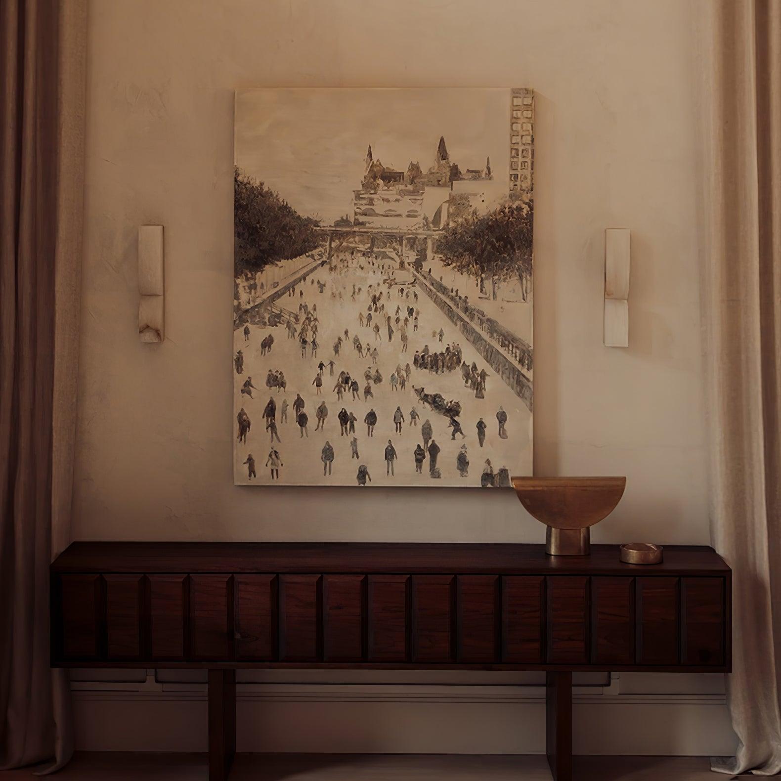 Lunaris Alabaster Rectangular Wall Lamp - Neutralighting