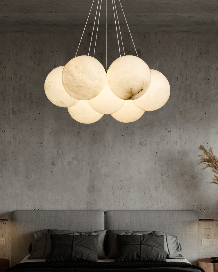 Norduvyd Individual Creativity Lunar Metal Chandelier - Lamp Copper