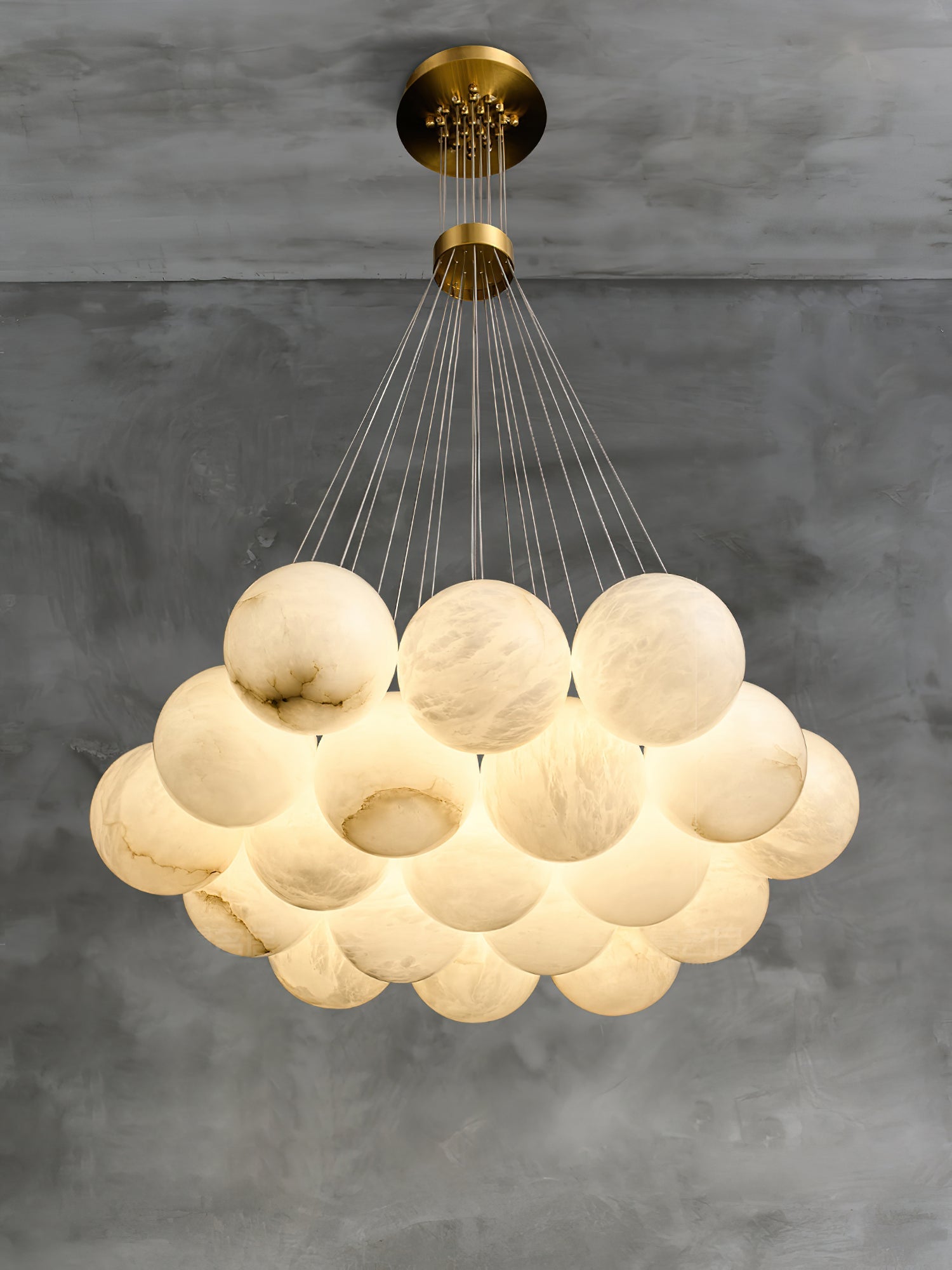 Norduvyd Individual Creativity Lunar Metal Chandelier - Lamp Copper