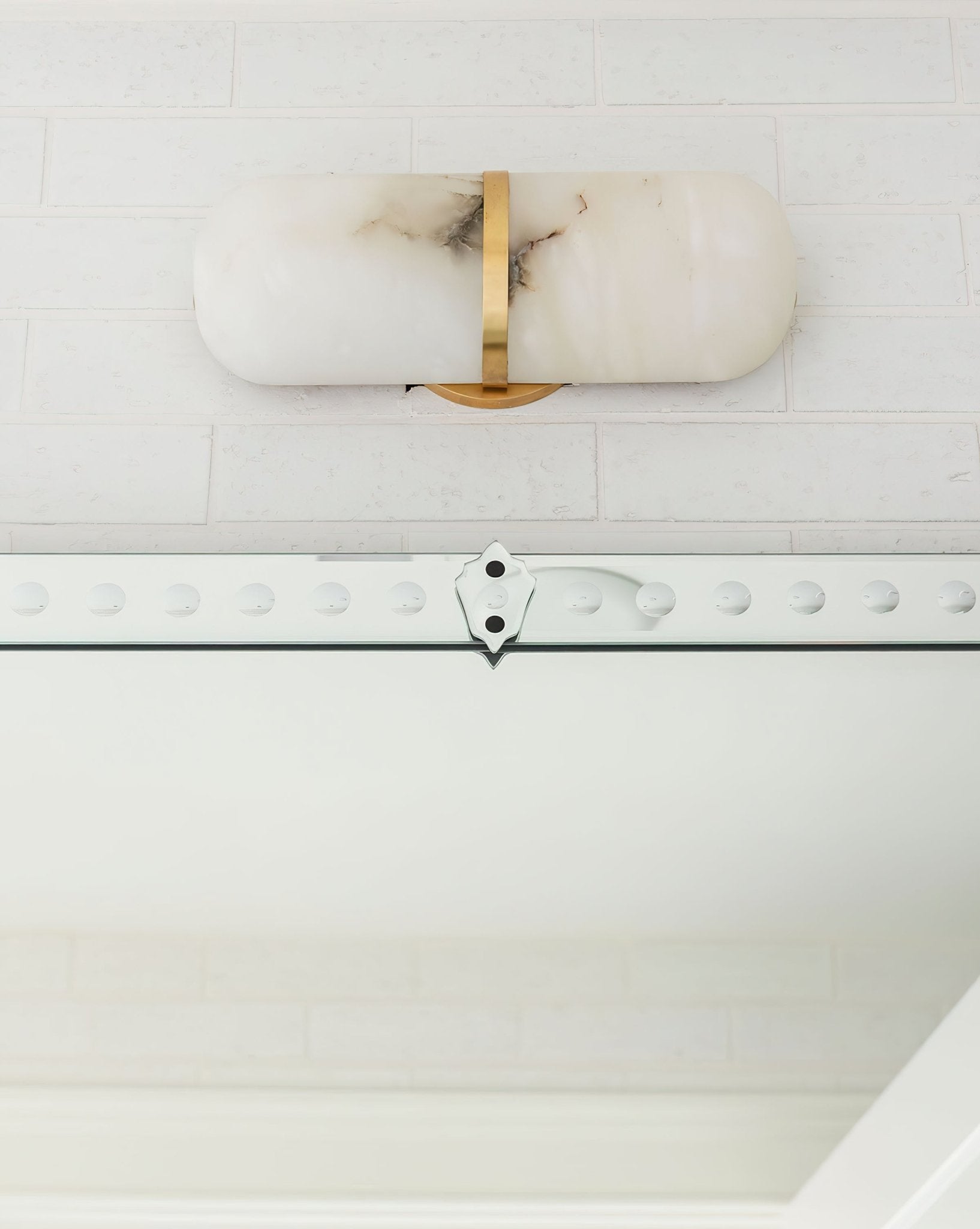 Ostruvyd Luxury Pill Alabaster Wall Lamp - Lamp Copper