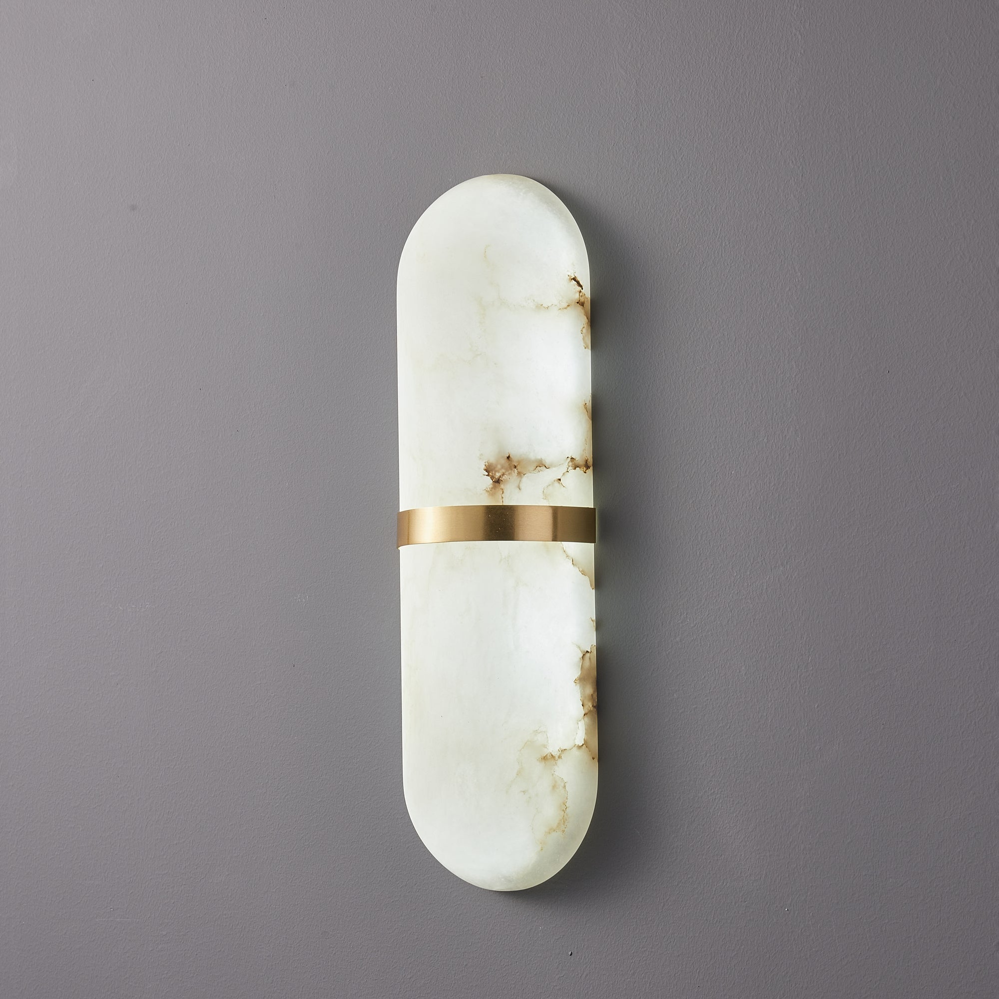 Ostruvyd Luxury Pill Alabaster Wall Lamp - Lamp Copper