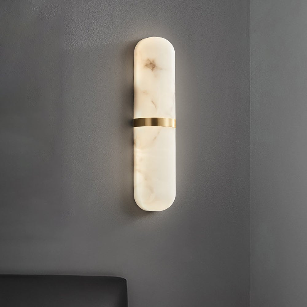 Vitheion Minimalist Alabaster Wall Light - Neutralighting