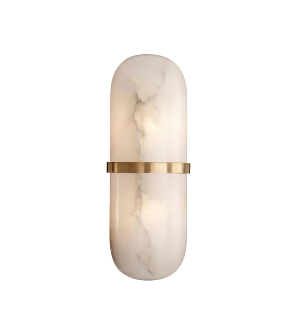 Vitheion Minimalist Alabaster Wall Light - Neutralighting