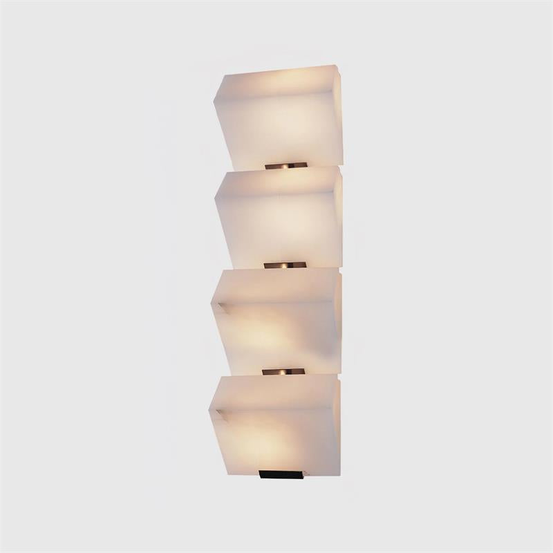 Qvistuvyn Staircase Metal Alabaster Wall Lamp - Lamp Copper