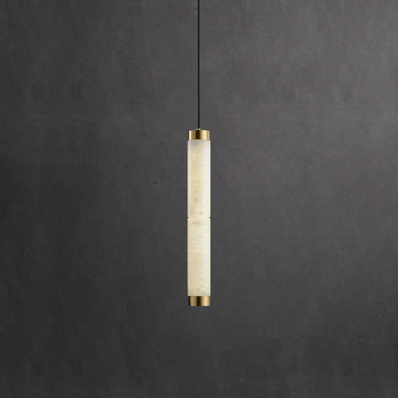 Plotuvyi Modern Strip Alabaster Pendant Light - Lamp Copper