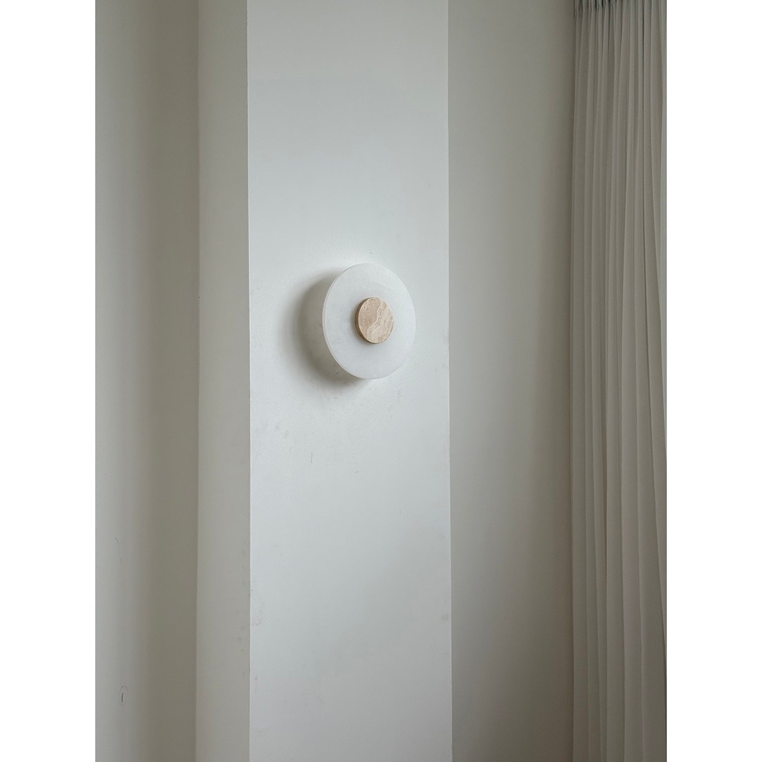 Rauduvyi Modern Minimalist Alabaster Wall Lamp - Lamp Copper