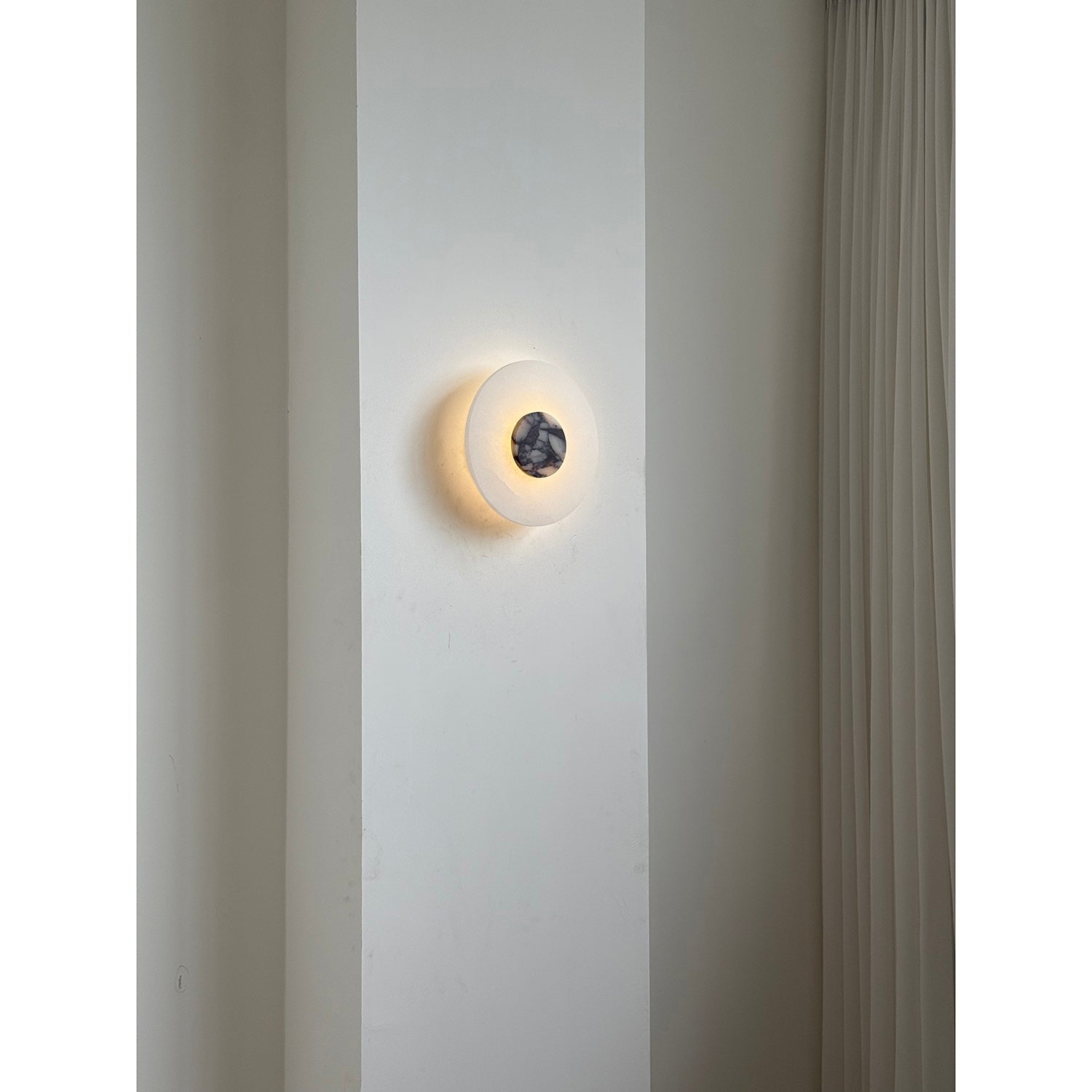 Rauduvyi Modern Minimalist Alabaster Wall Lamp - Lamp Copper
