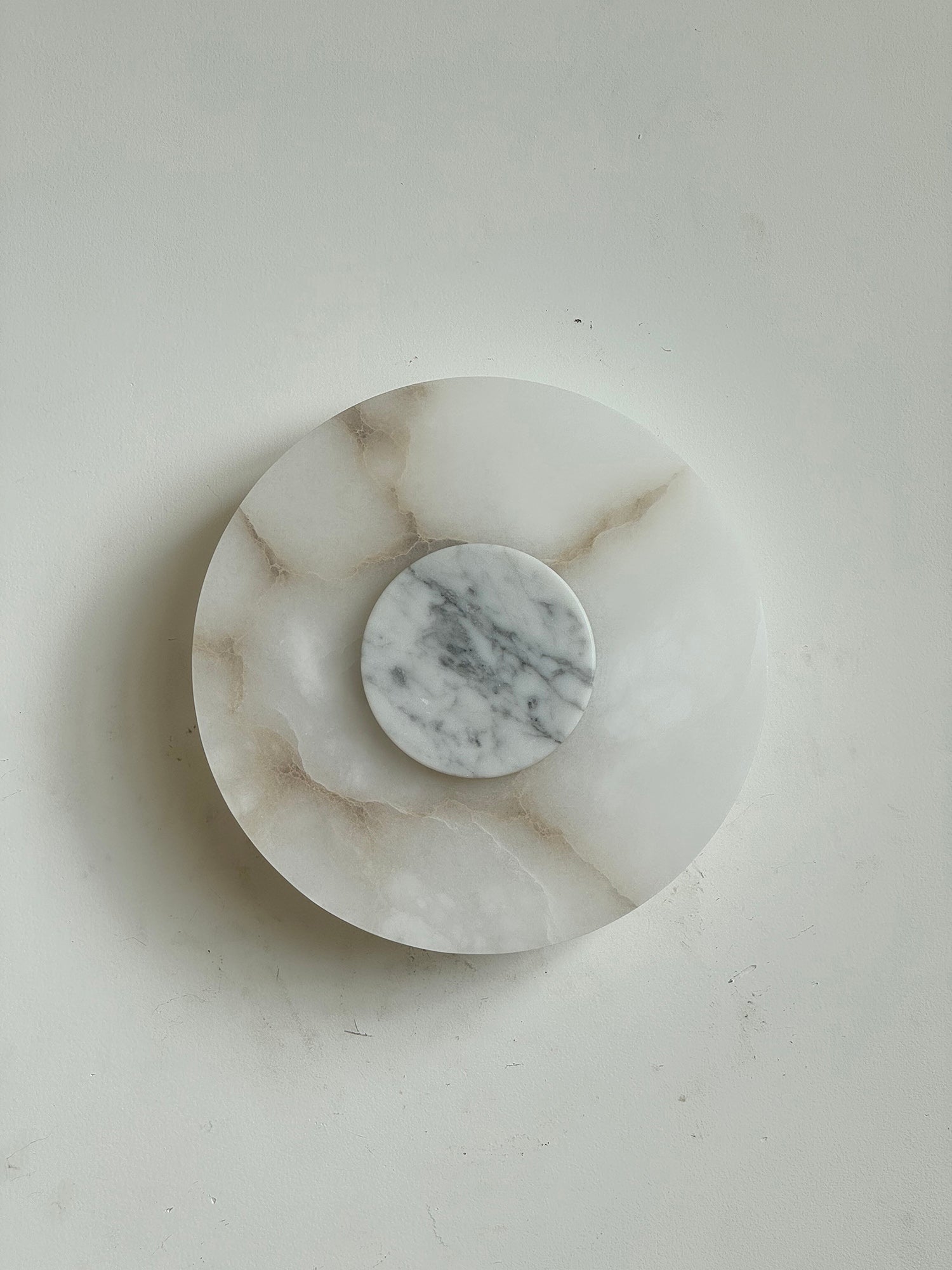 Rauduvyi Modern Minimalist Alabaster Wall Lamp - Lamp Copper