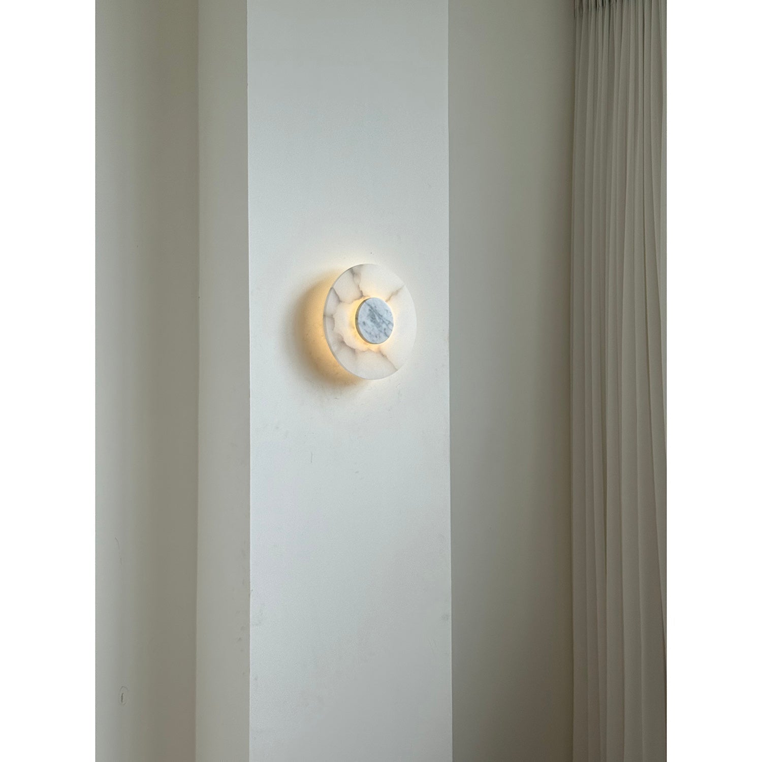 Rauduvyi Modern Minimalist Alabaster Wall Lamp - Lamp Copper