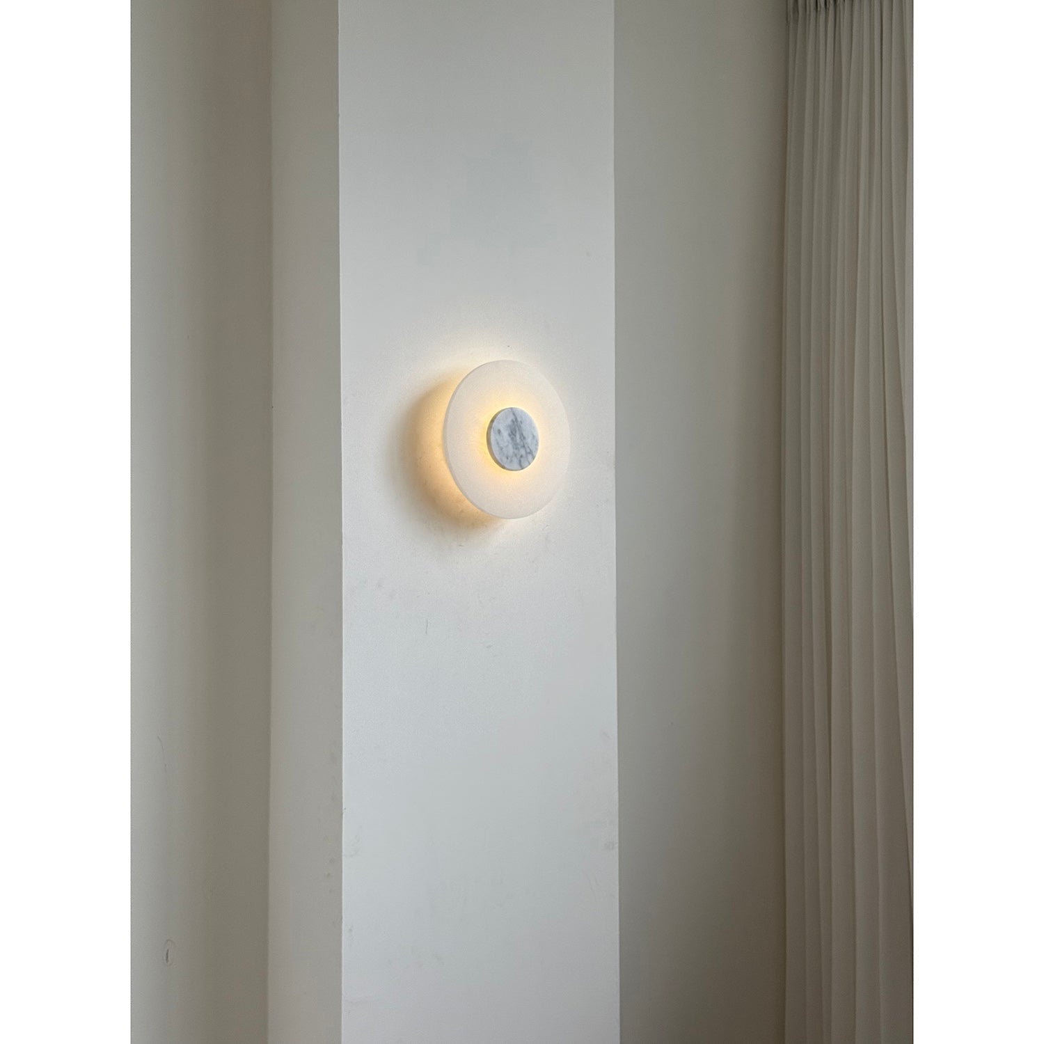 Rauduvyi Modern Minimalist Alabaster Wall Lamp - Lamp Copper