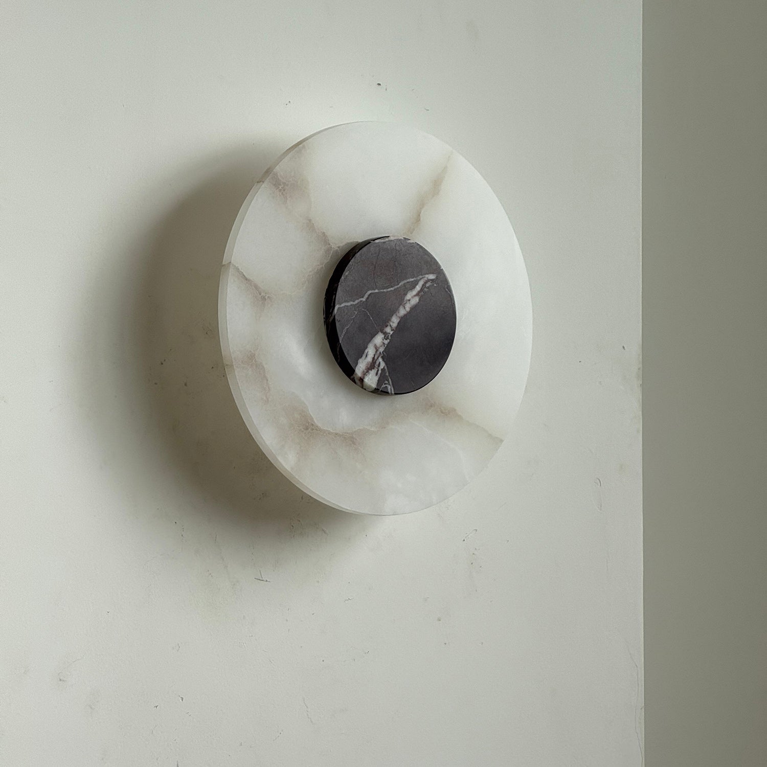 Rauduvyi Modern Minimalist Alabaster Wall Lamp - Lamp Copper