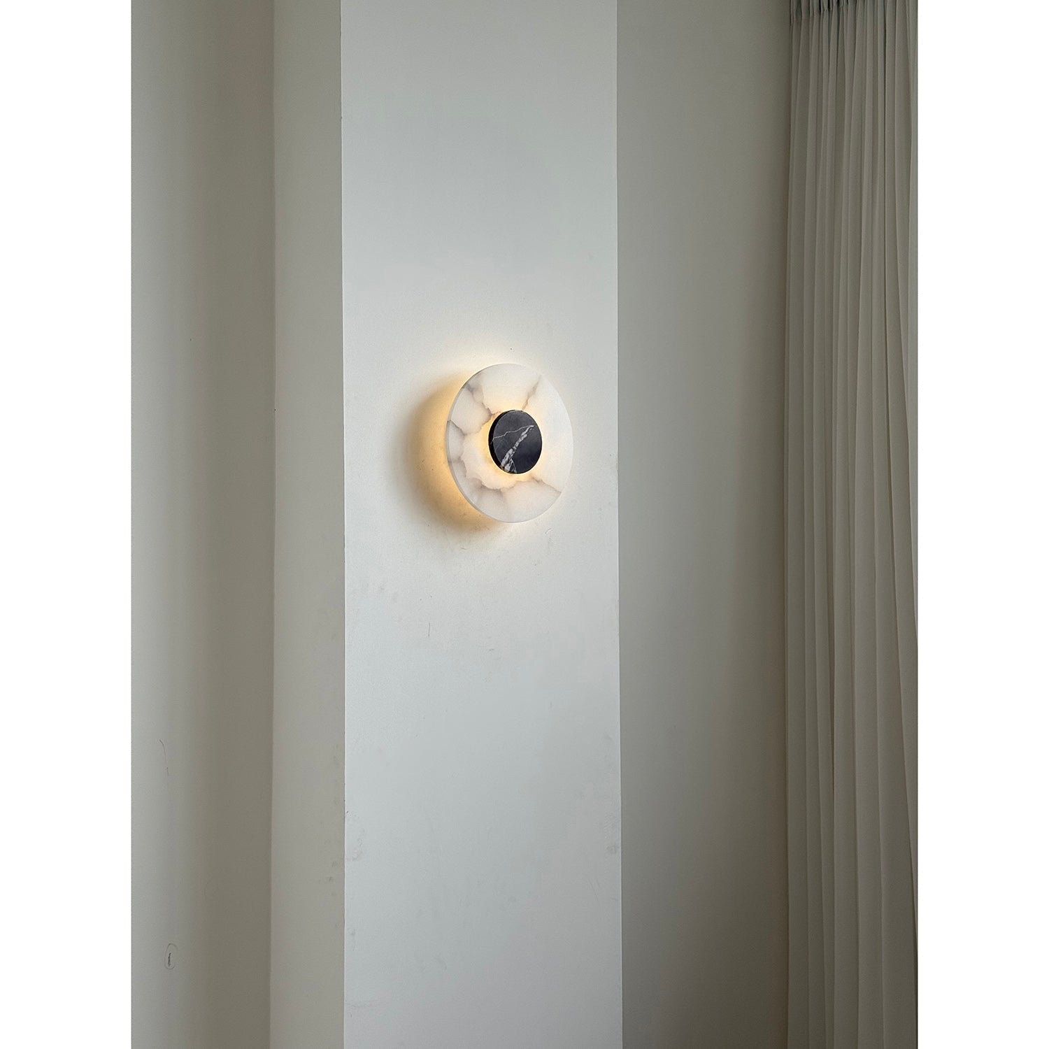 Rauduvyi Modern Minimalist Alabaster Wall Lamp - Lamp Copper