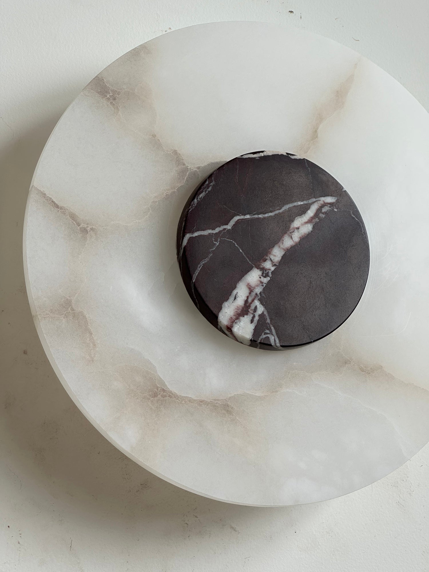 Rauduvyi Modern Minimalist Alabaster Wall Lamp - Lamp Copper