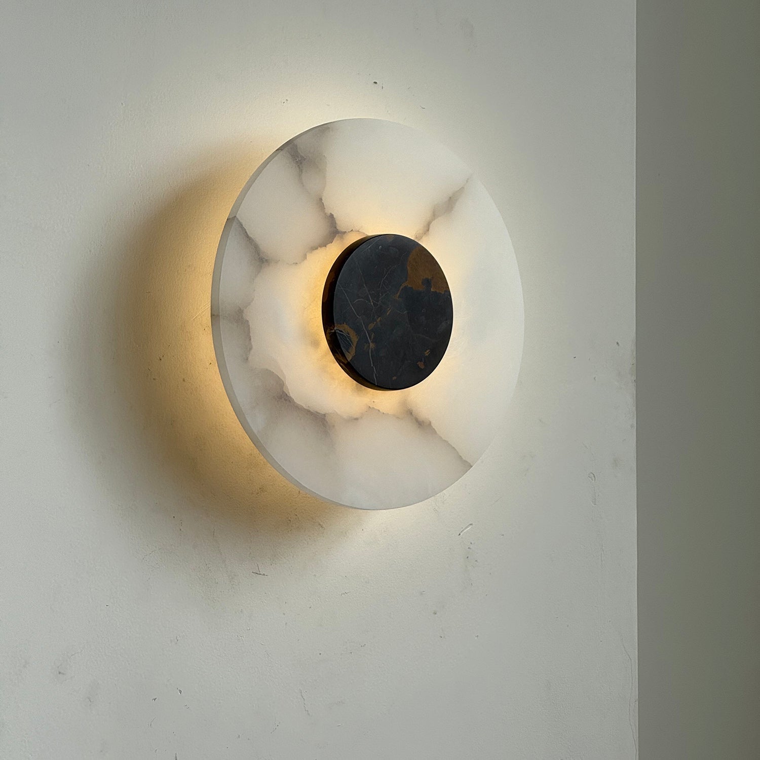 Rauduvyi Modern Minimalist Alabaster Wall Lamp - Lamp Copper