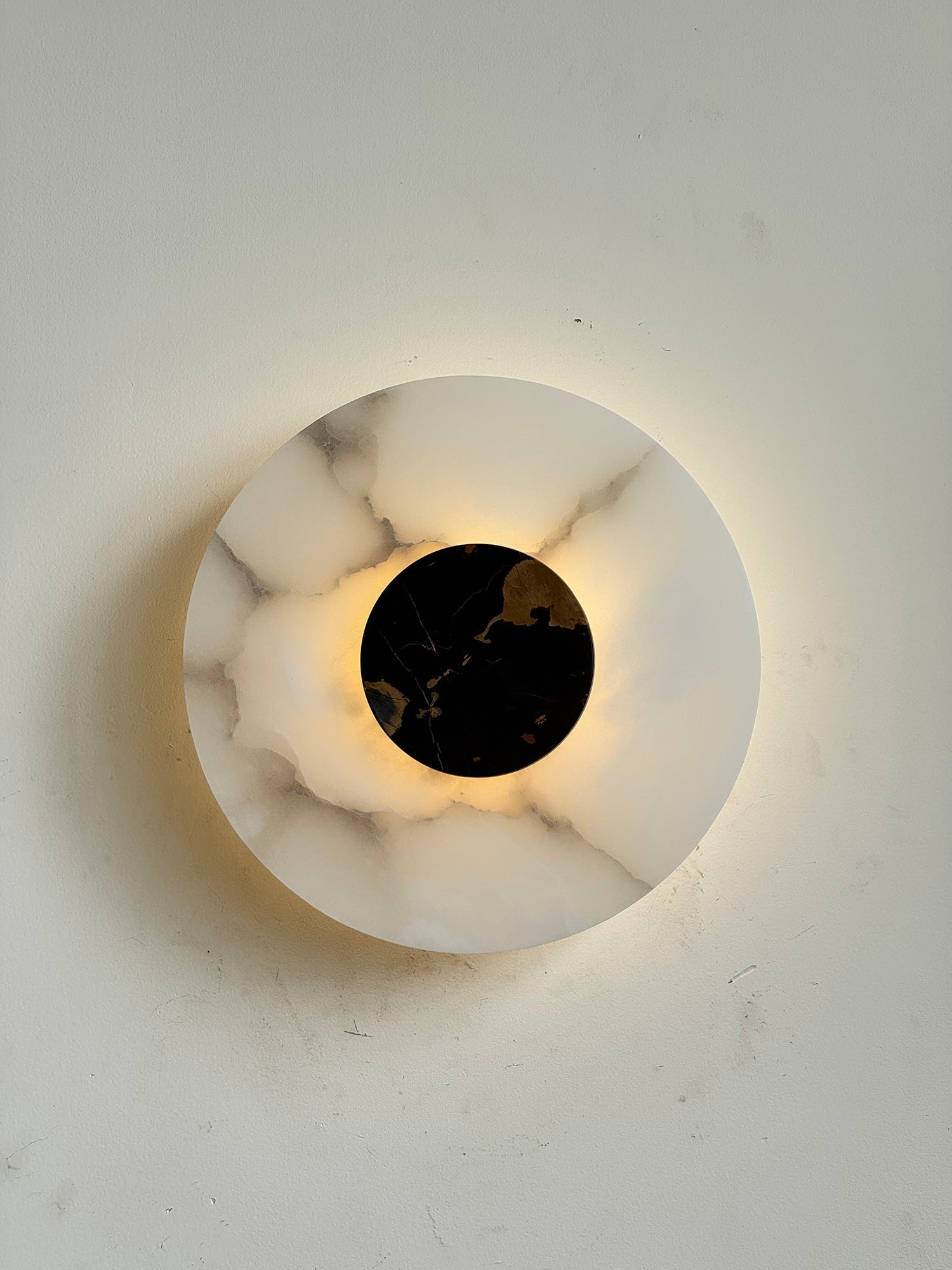 Rauduvyi Modern Minimalist Alabaster Wall Lamp - Lamp Copper