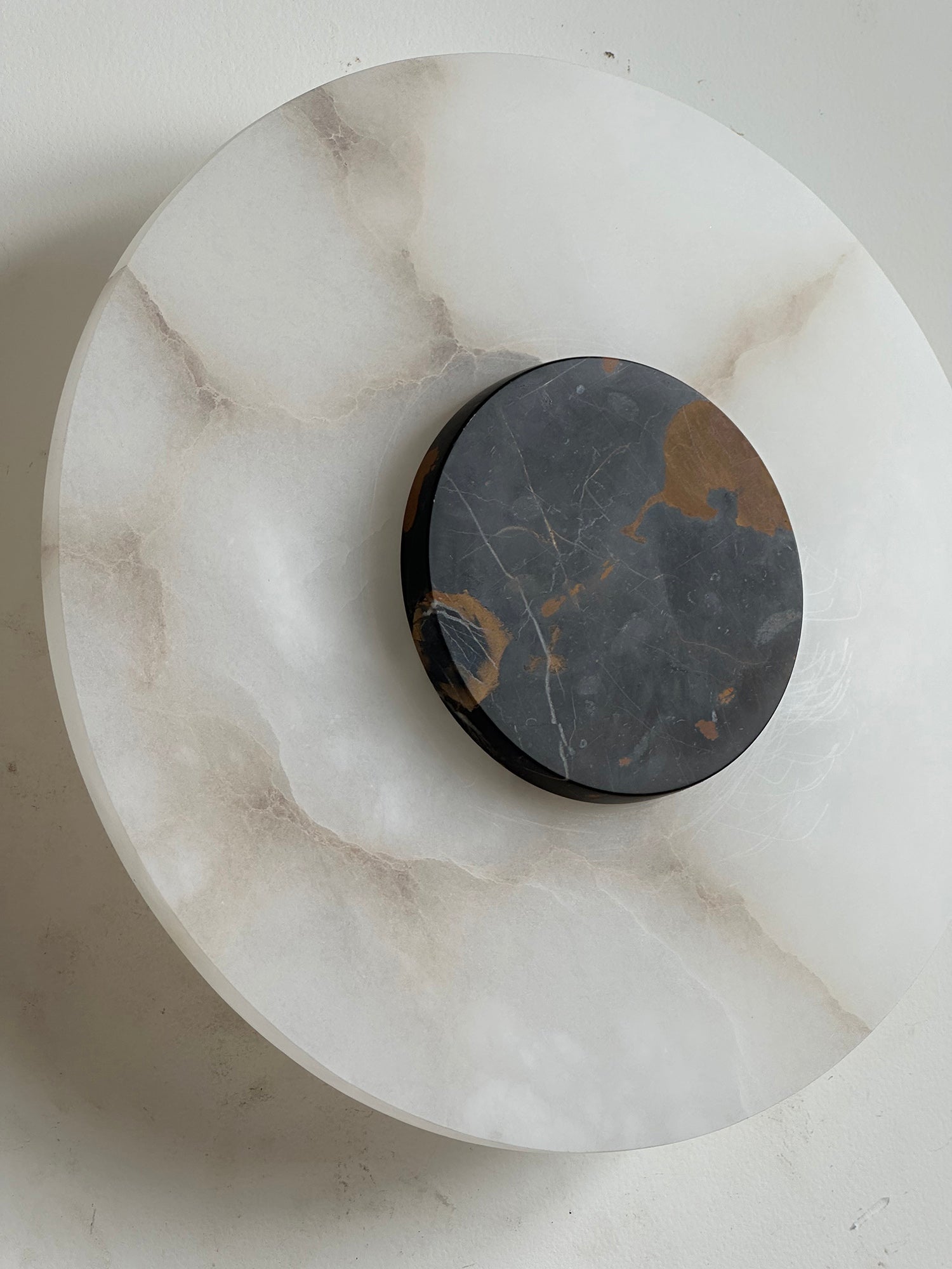 Rauduvyi Modern Minimalist Alabaster Wall Lamp - Lamp Copper