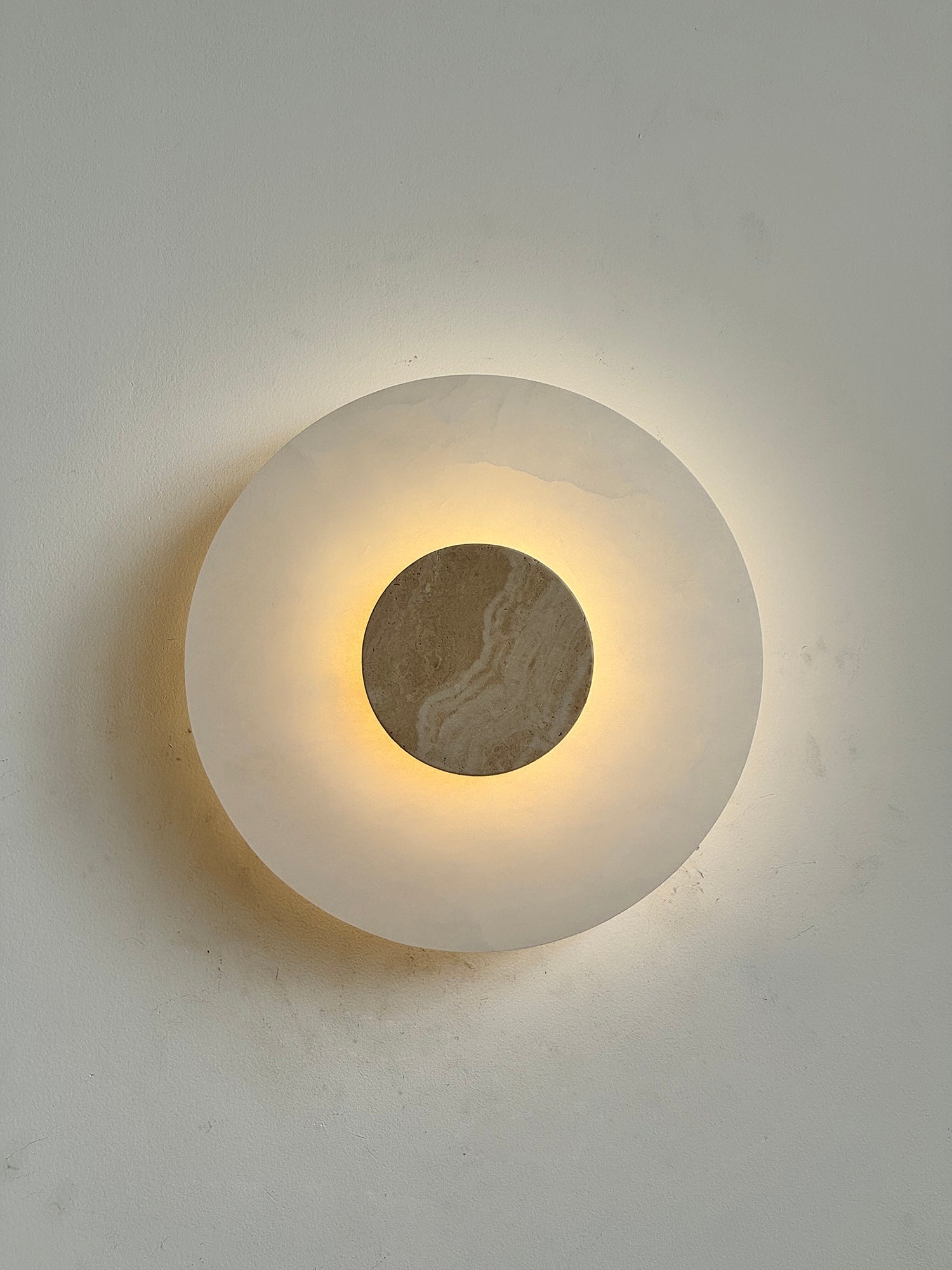 Rauduvyi Modern Minimalist Alabaster Wall Lamp - Lamp Copper