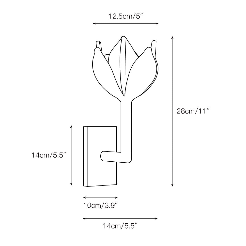 Ulfuvyn Modern Minimalist Brass Wall Lamp - Lamp Copper