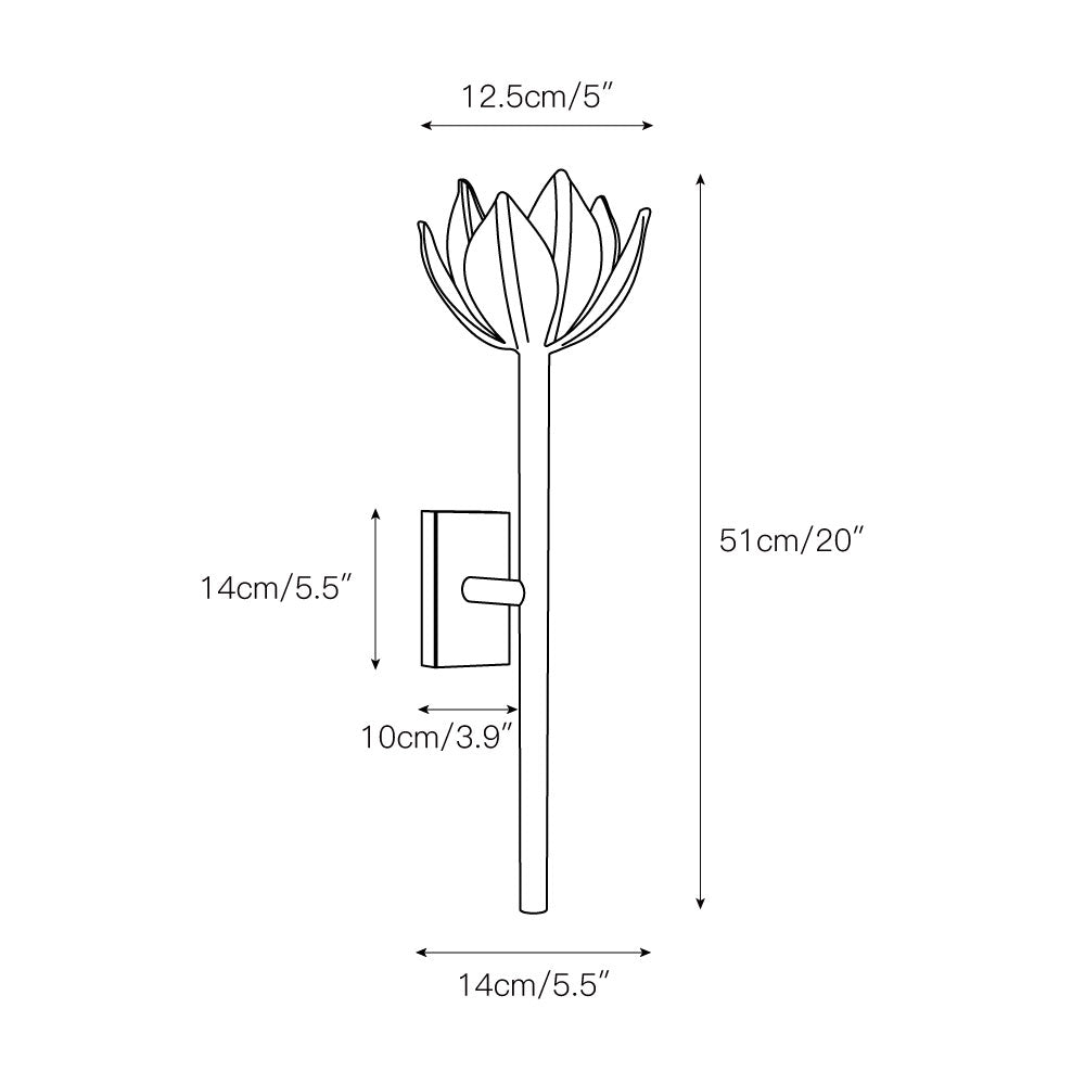 Ulfuvyn Modern Minimalist Brass Wall Lamp - Lamp Copper