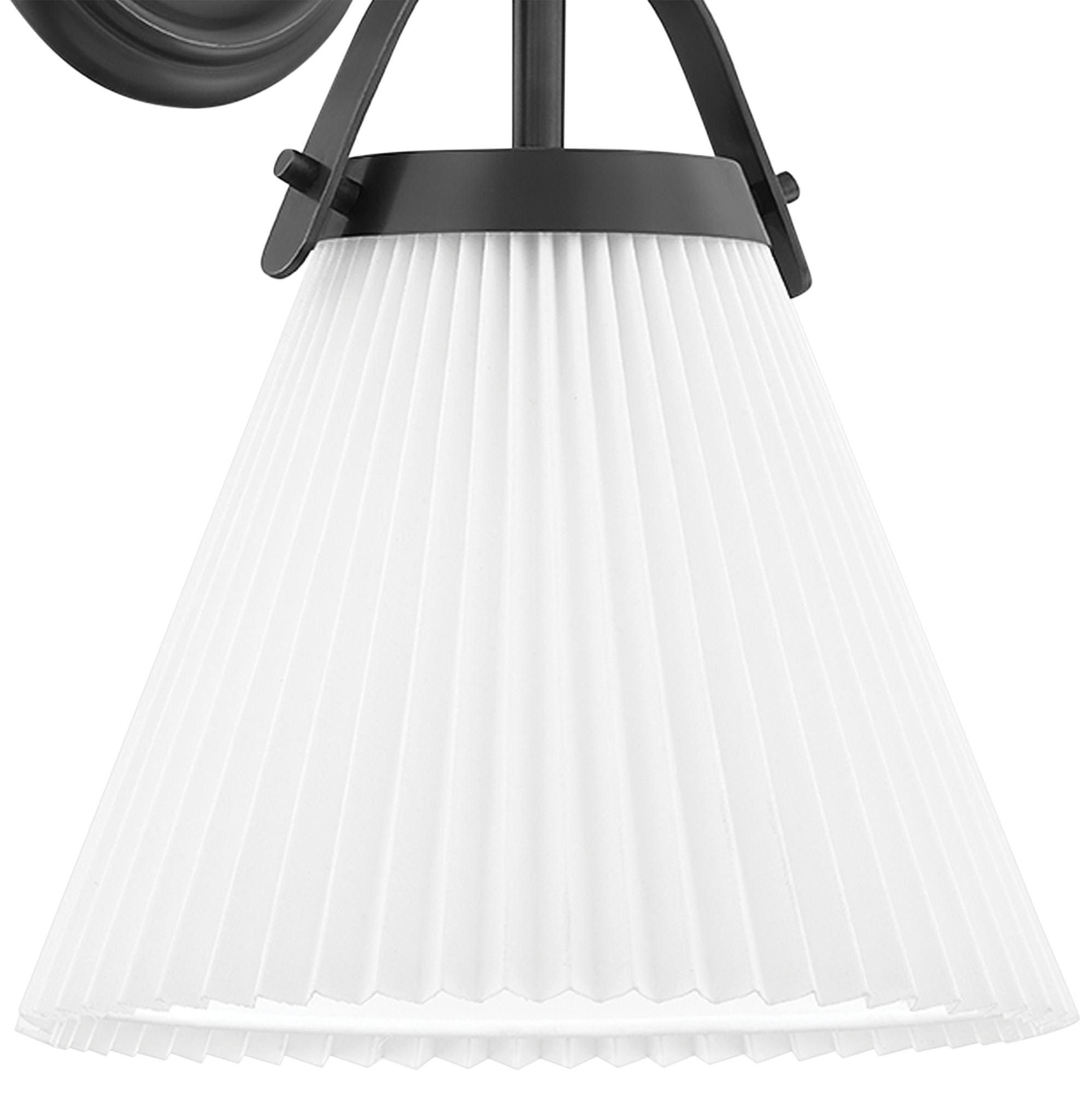 Pure Premium Elegance Pleated Brass Fabric Wall Lamp - Lamp Copper