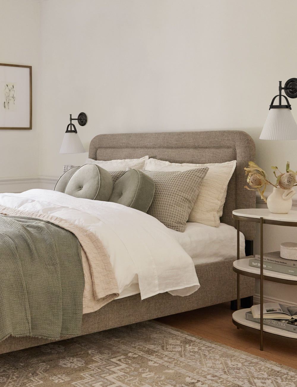 Pure Premium Elegance Pleated Brass Fabric Wall Lamp - Lamp Copper