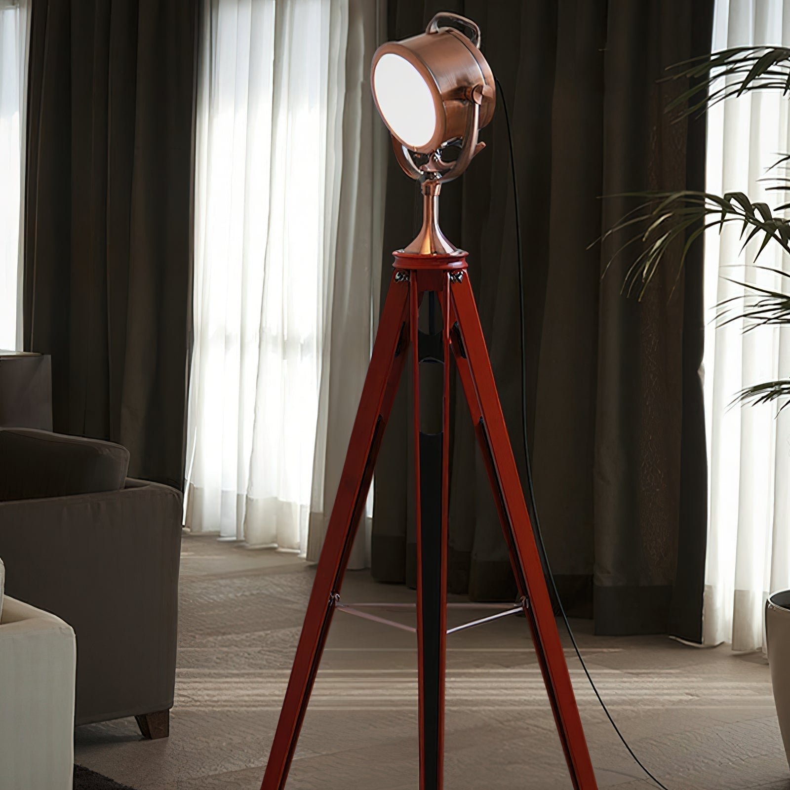 Alfred Tripod Floor Lamp - Lamp Copper