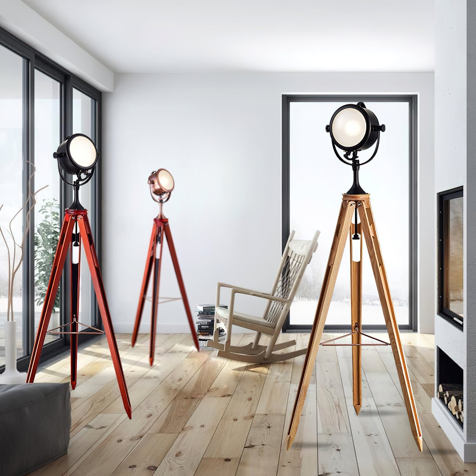 Alfred Tripod Floor Lamp - Lamp Copper