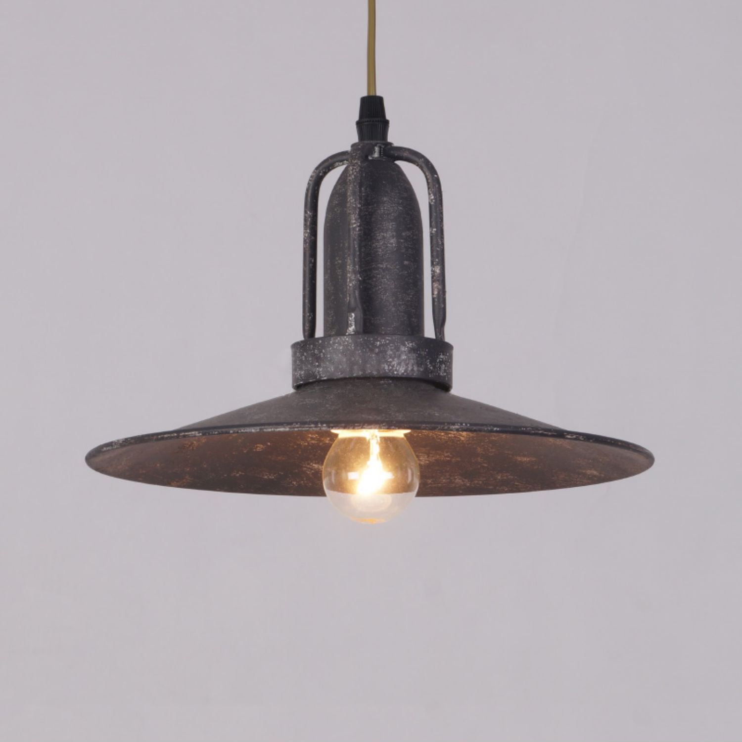 Yrvuvyi Modern Minimalist Industrial Metal Pendant Light - Lamp Copper