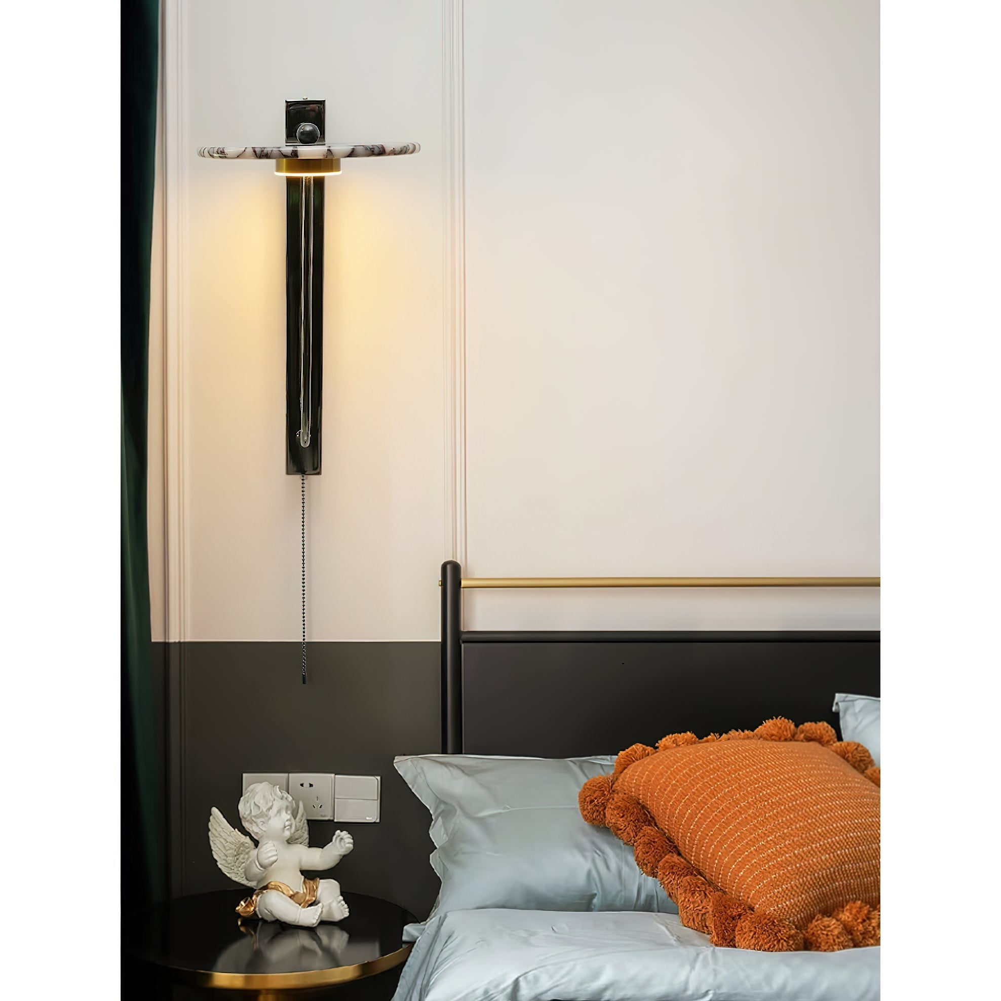 Aevuvyn Modern Minimalist Marble Wall Lamp - Lamp Copper