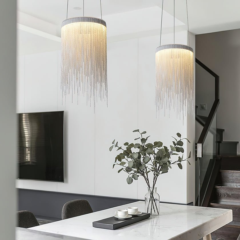 Aluminum Chain Tassel Pendant Light - Blowlighting