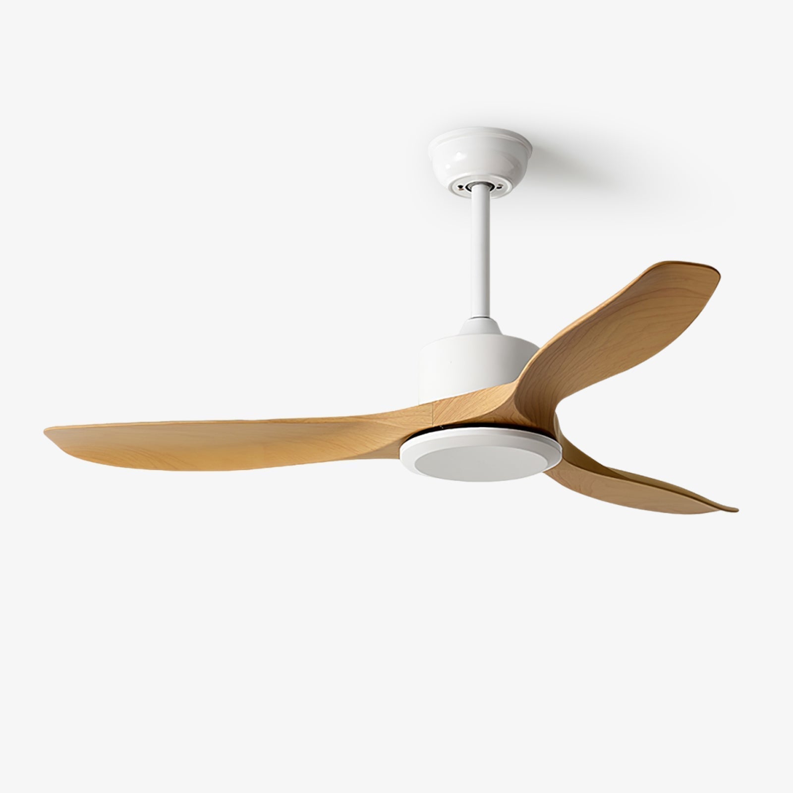 Ventilatore da soffitto Meren Minimalista in Legno con finitura Grana Legno Noce