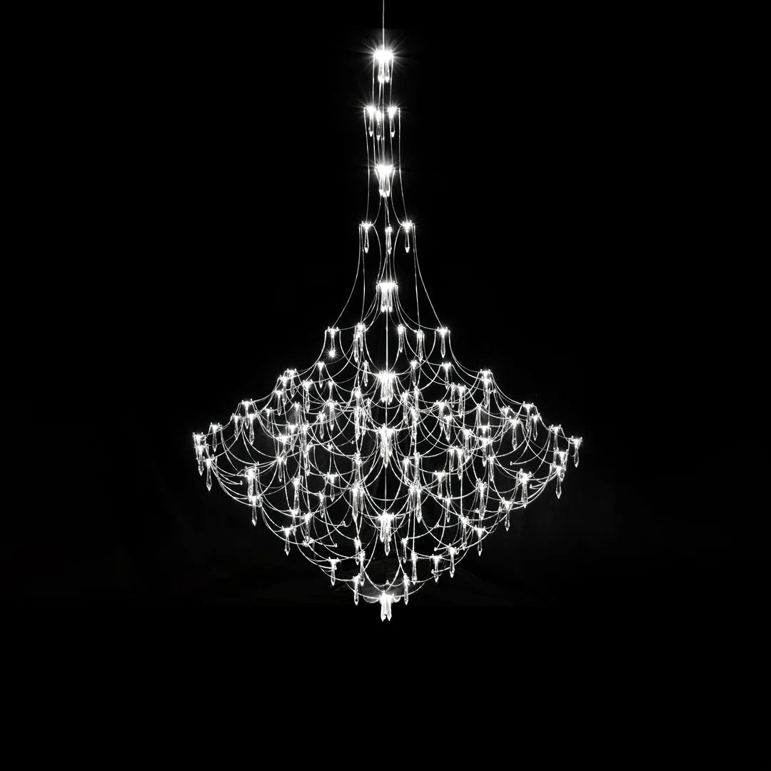 Allaeira Postmodern Luxury Crystal Chandelier - Lamp Copper