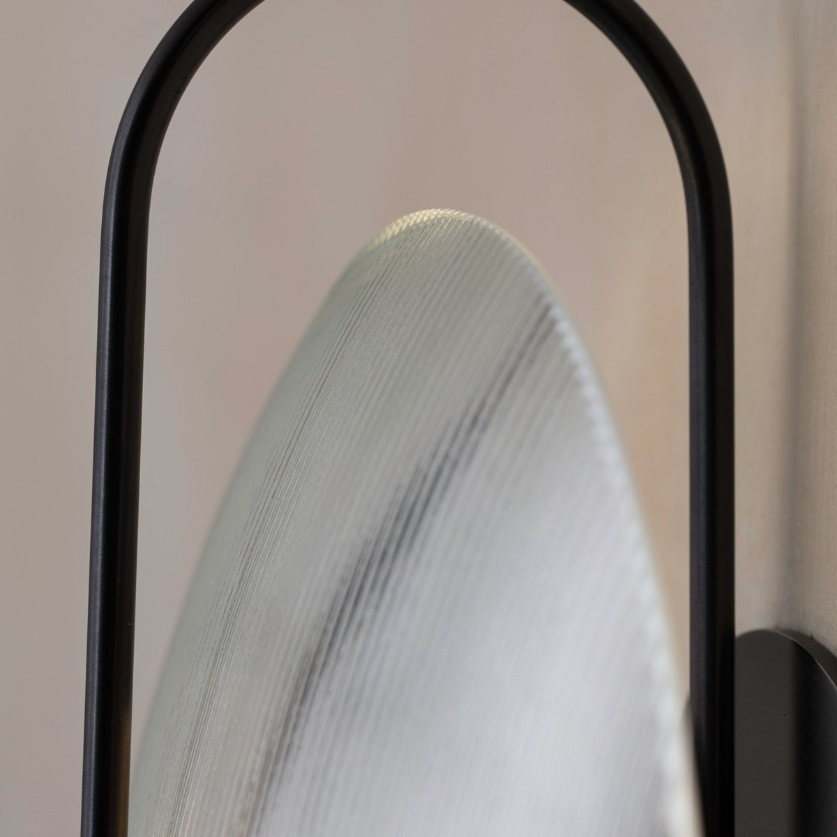 Norduvyn Modern Minimalist Art Metal Glass Wall Lamp - Lamp Copper
