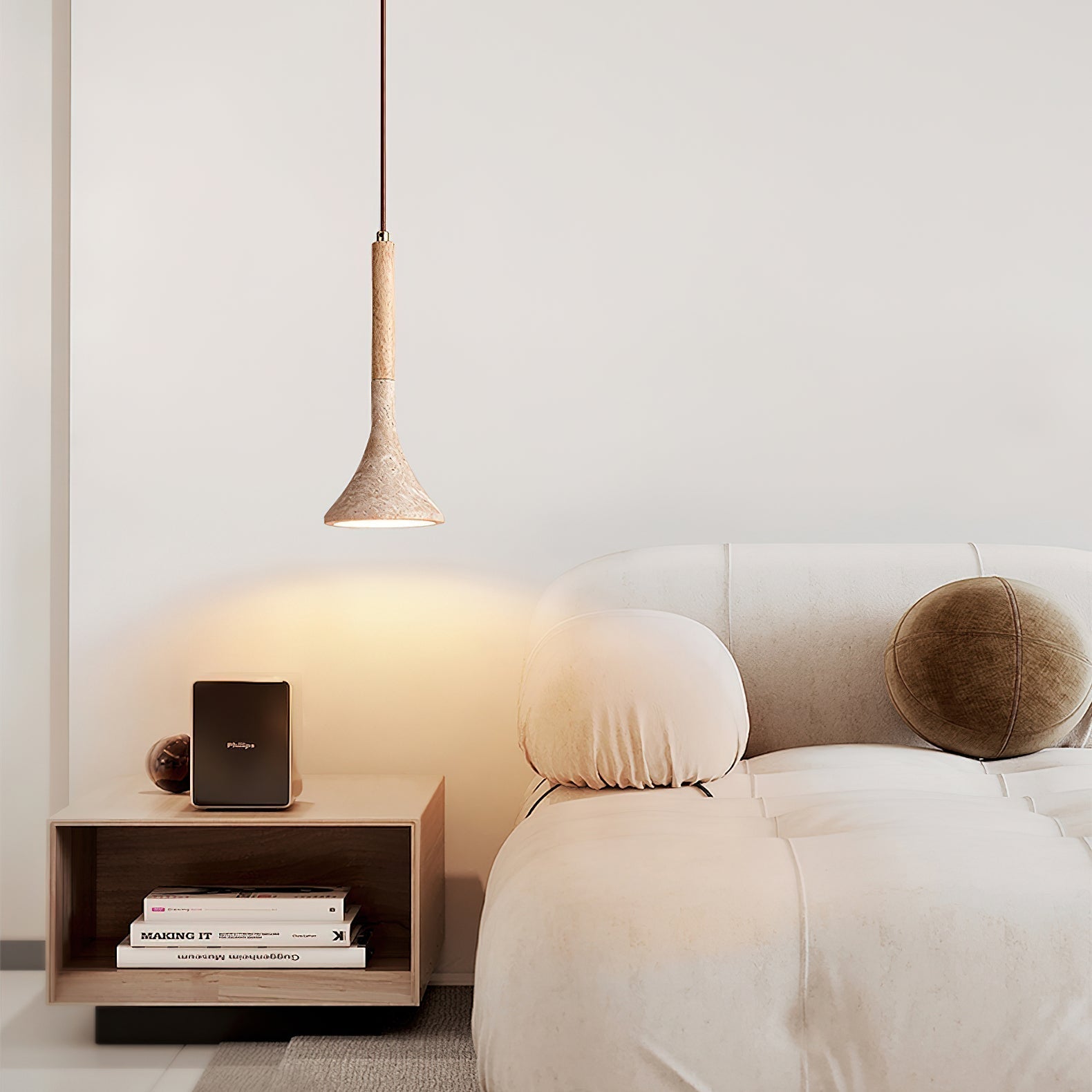 Ilnoren Travertine Pendant Light - Neutralighting