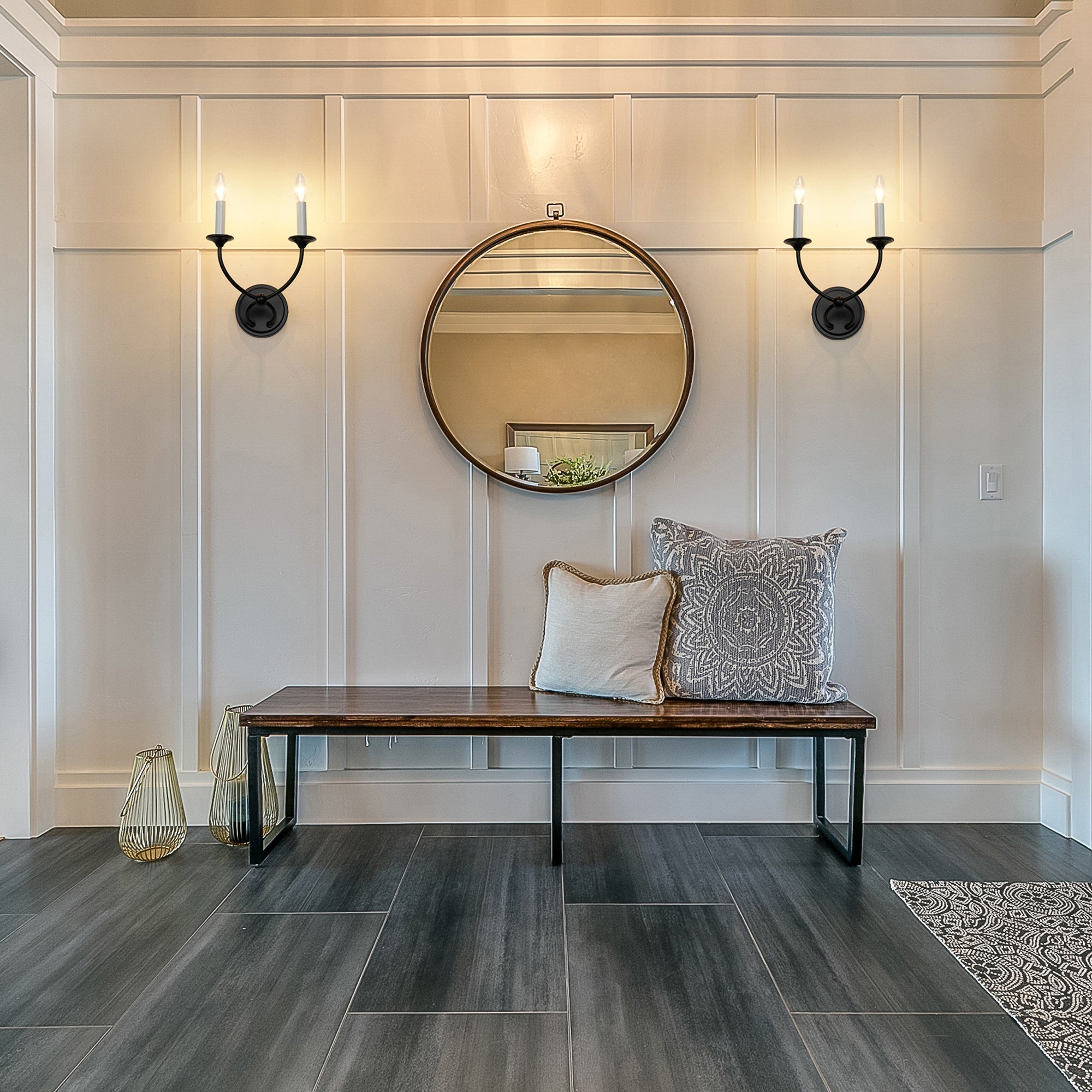 Qvistuvys Modern Minimalist Metal Wall Lamp - Lamp Copper