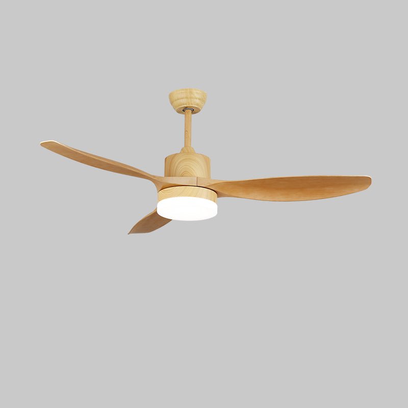 Ventilatore da Soffitto Minimalista in Legno Arysen con Luce