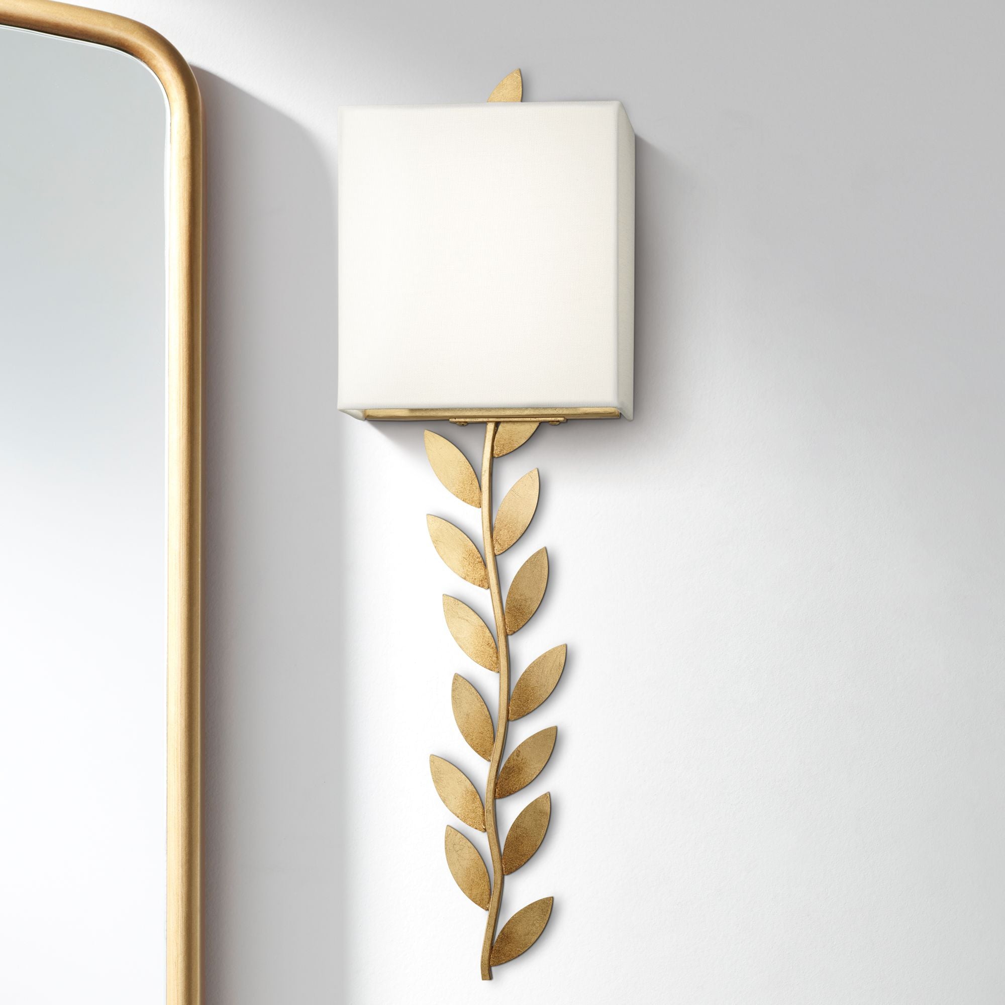 Plotuvyo Modern Minimalist Grove Brass Fabric Metal Wall Lamp - Lamp Copper
