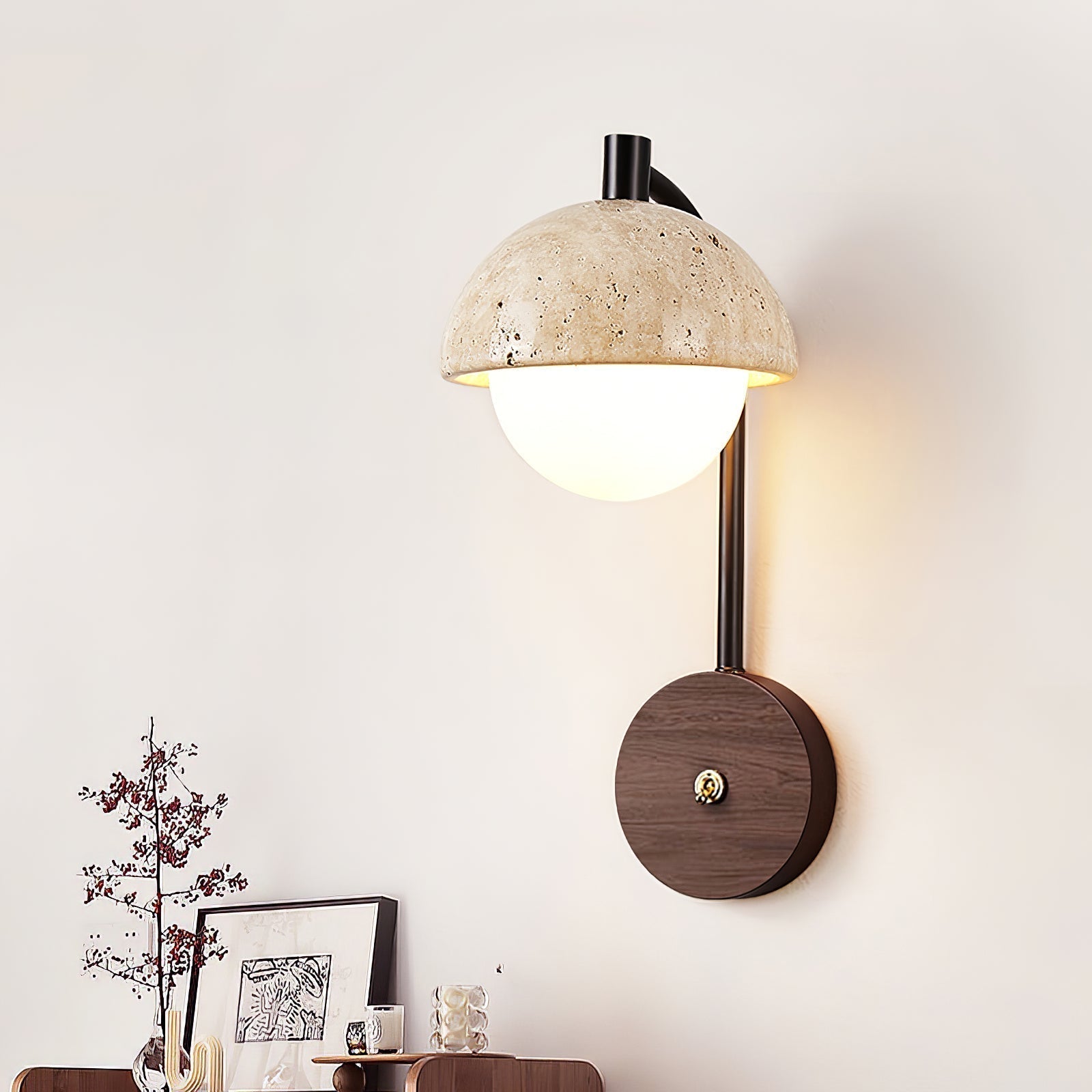 Arlo Travertine Wall Light - Blowlighting