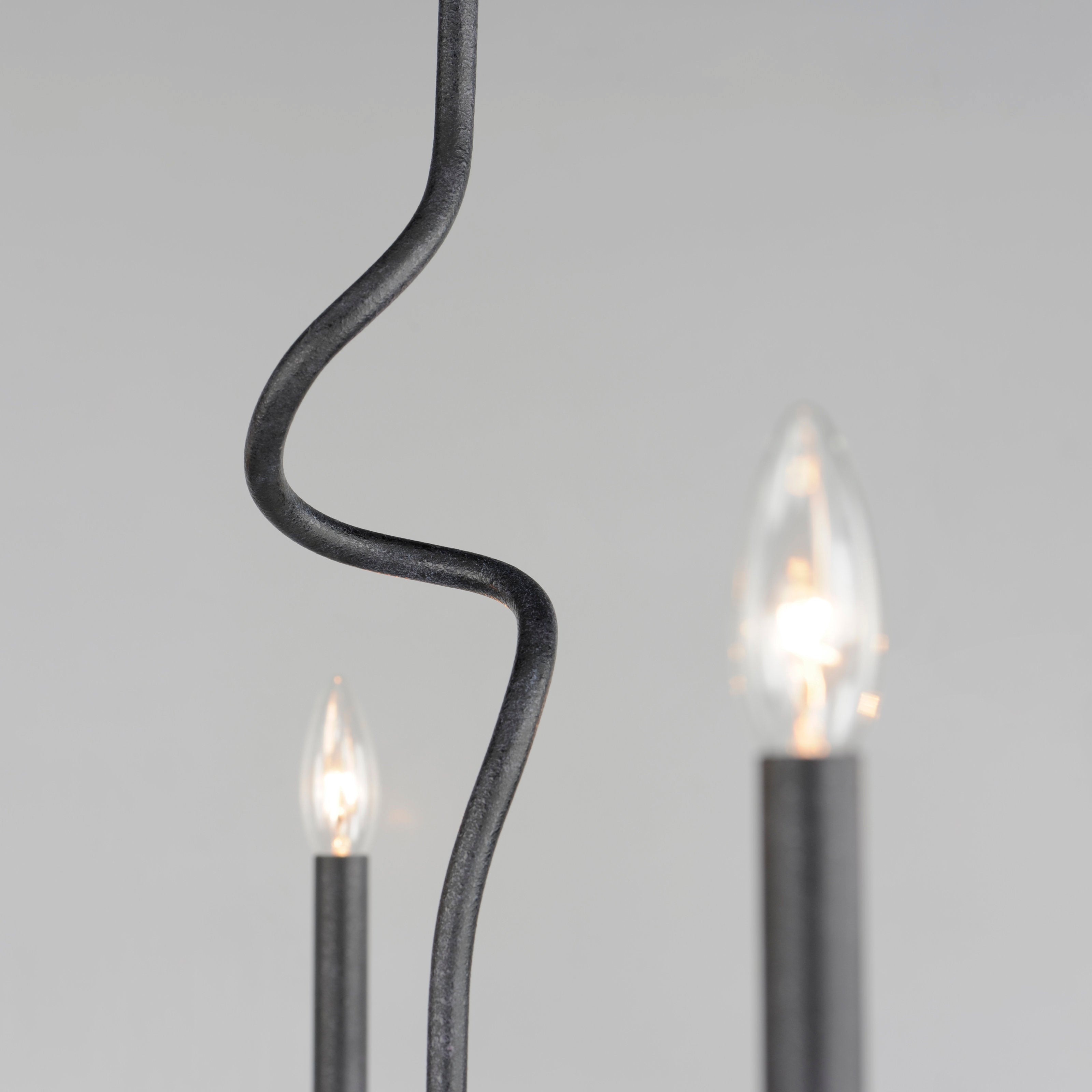 Rauduvyo Modern Minimalist Industrial Metal Chandelier - Lamp Copper